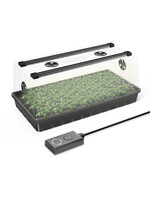 AC Infinity Heavy Duty Humidity Dome with Height Extension, Large Germination Kit with LED Grow Light Bars, 6x12 Cell Tray