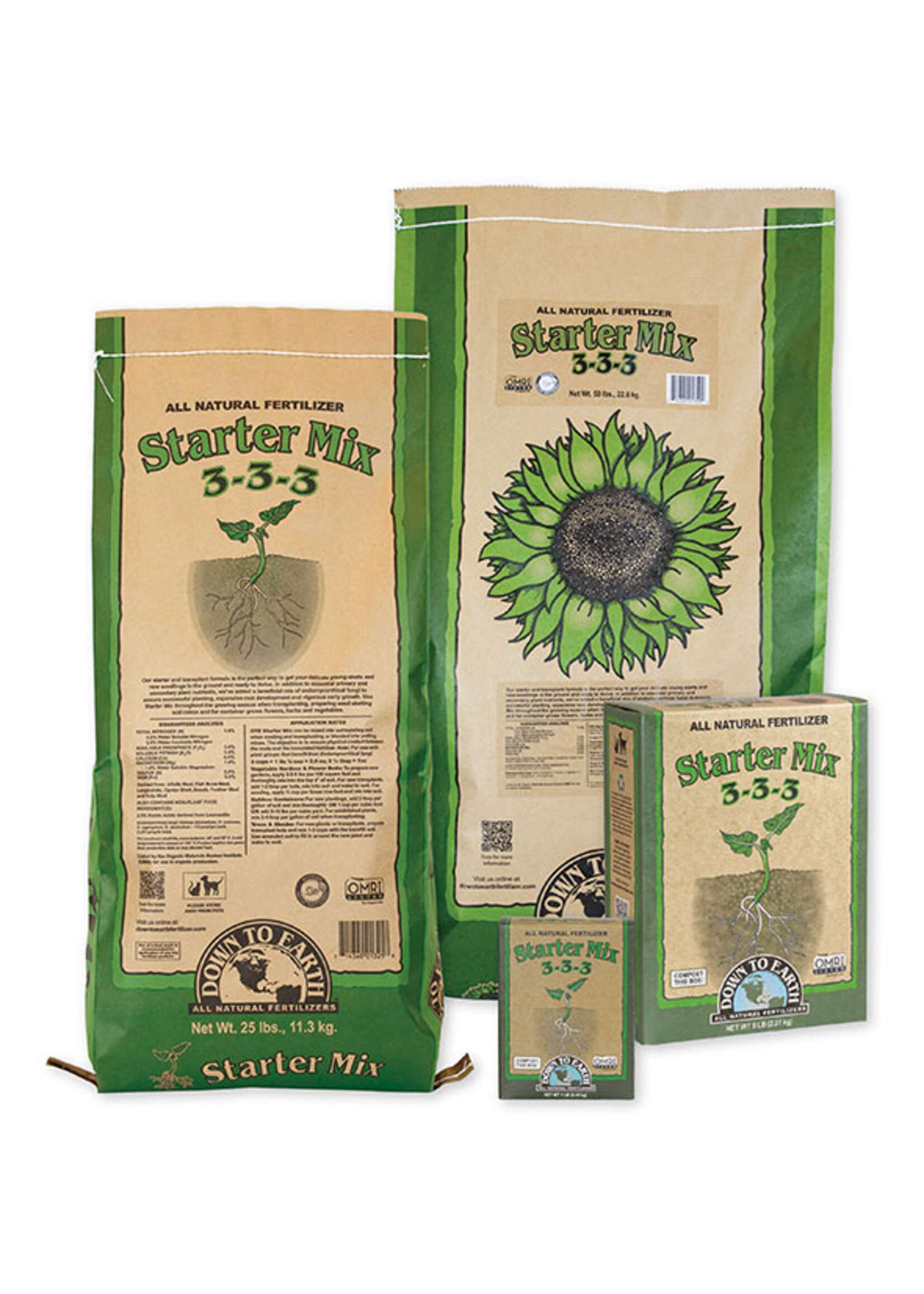 Down To Earth Down To Earth Starter Mix w/ Myco 3-3-3 5LB