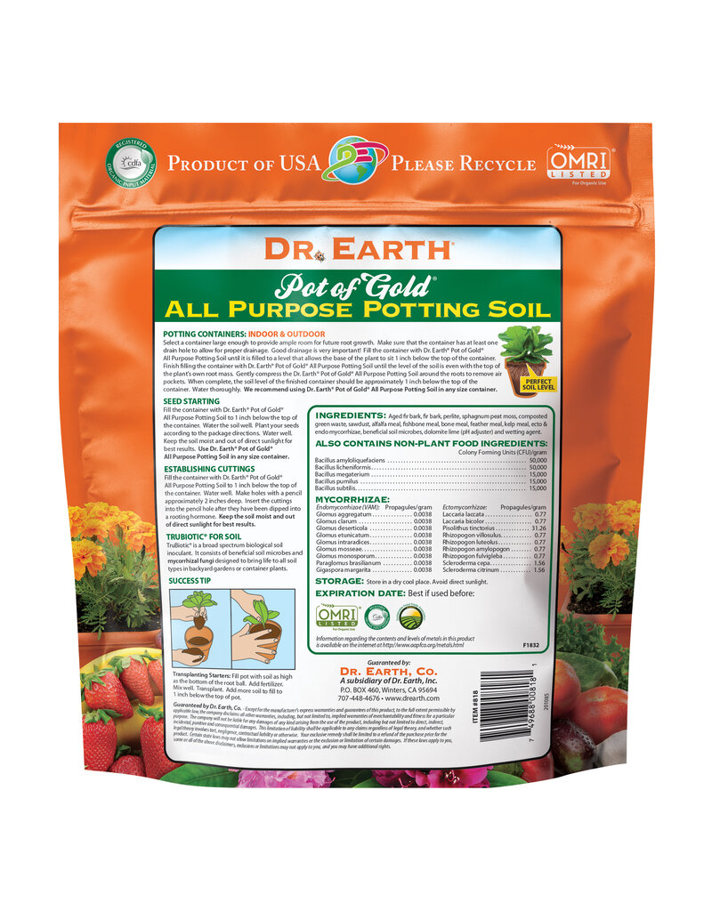 Dr Earth Pot of Gold All Purpose Potting Soil 1.5CF