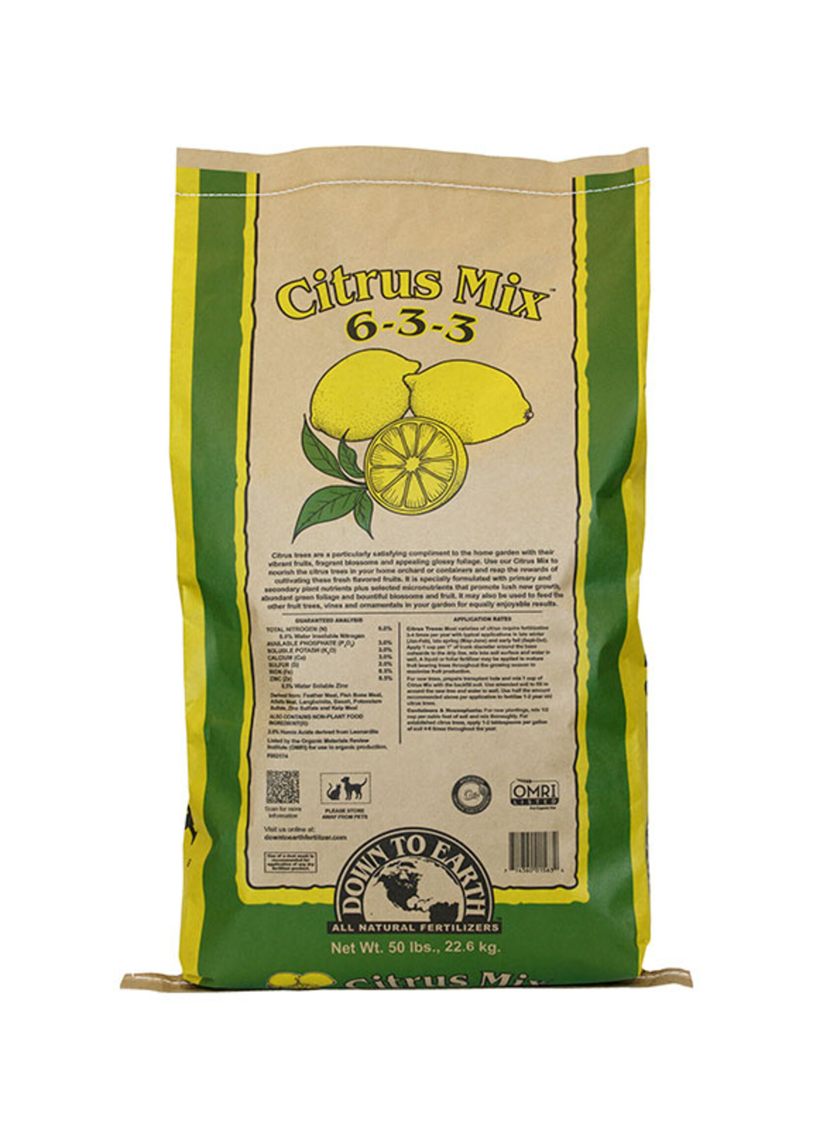 Down To Earth Down To Earth Citrus Mix 6-3-3