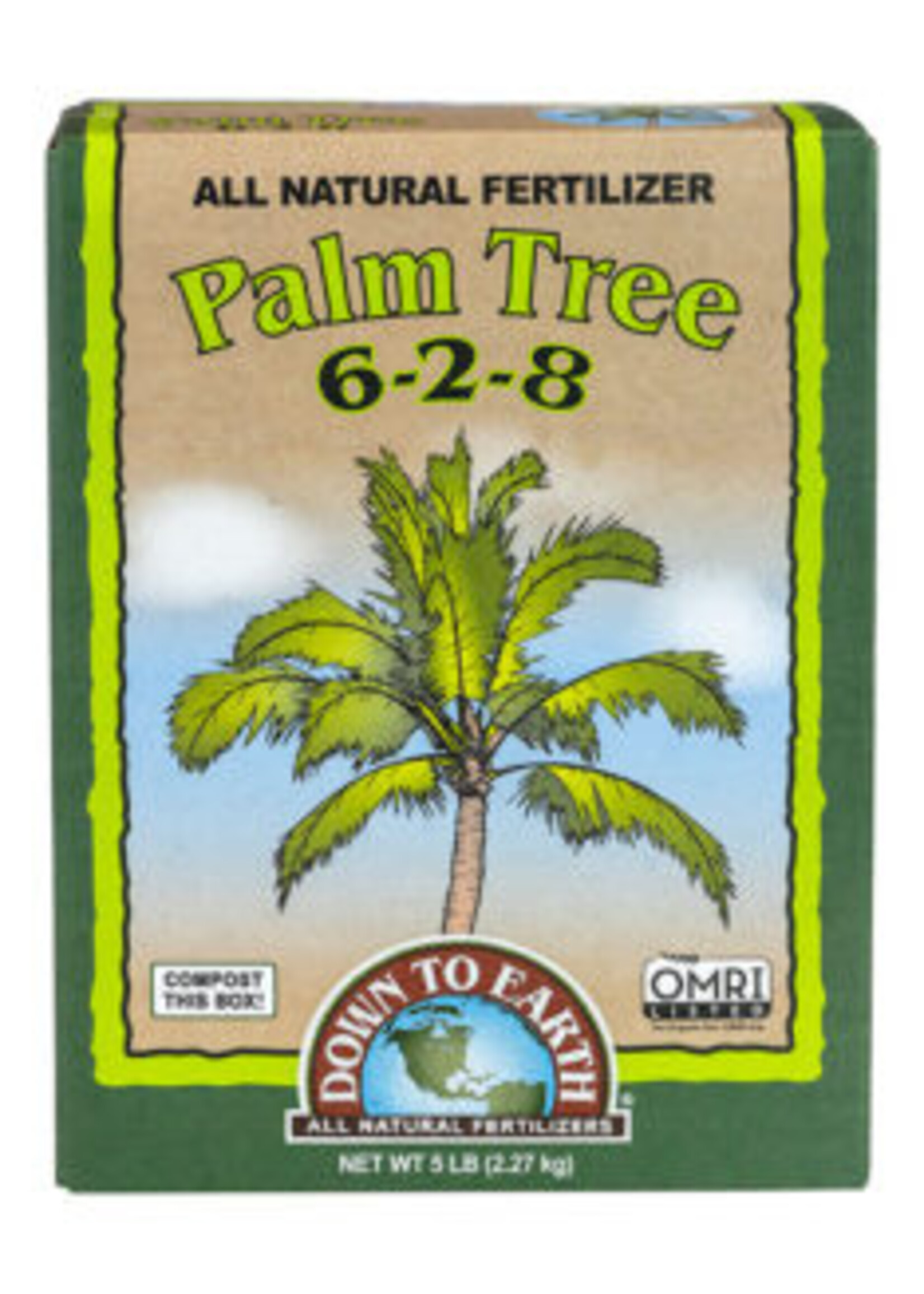 Down To Earth Down To Earth Palm Tree Mix 6-2-8 5LB