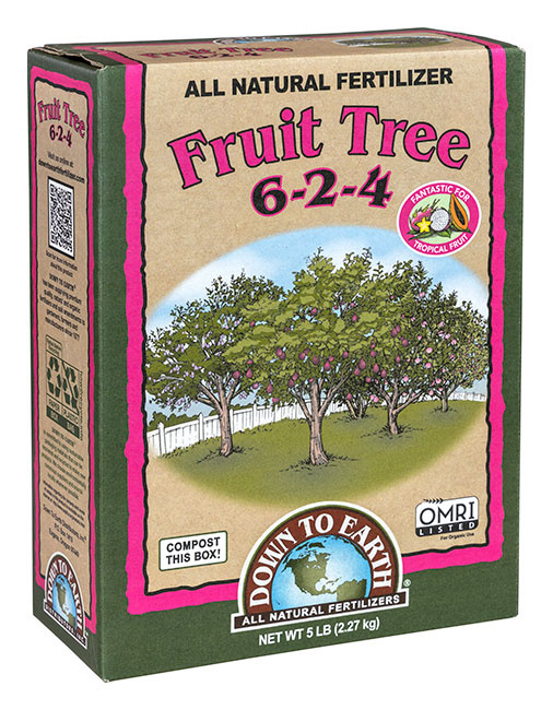 Down To Earth Fruit Tree Fertilizer 6-2-4 - RASA Garden Supply Company