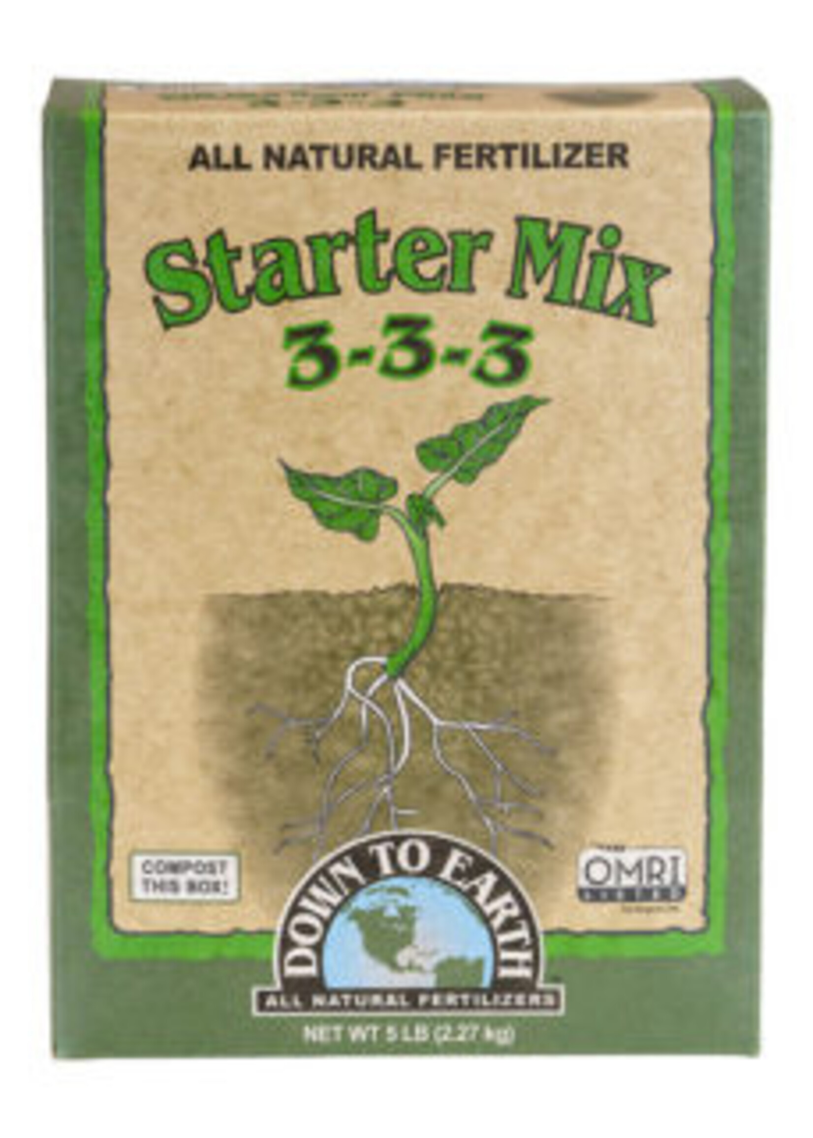 Down To Earth Down To Earth Starter Mix w/ Myco 3-3-3 5LB
