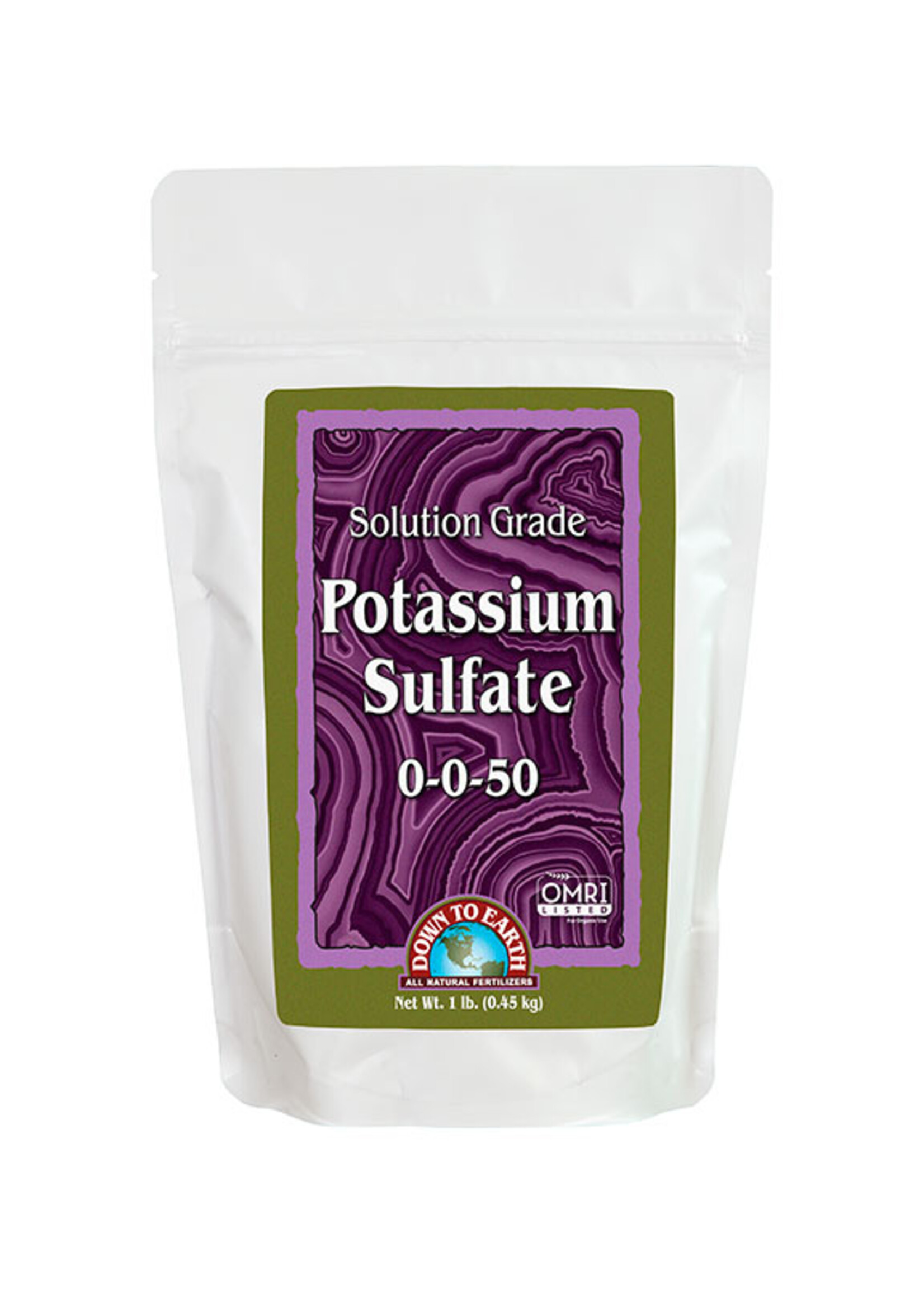 Down To Earth Down To Earth Solution Grade Potassium Sulfate 0-0-50 5LB