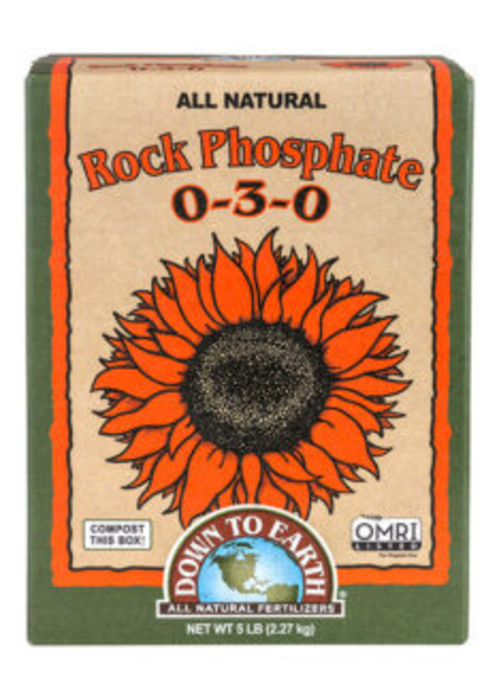 Down To Earth Down To Earth Rock Phosphate 0-3-0 5 LB
