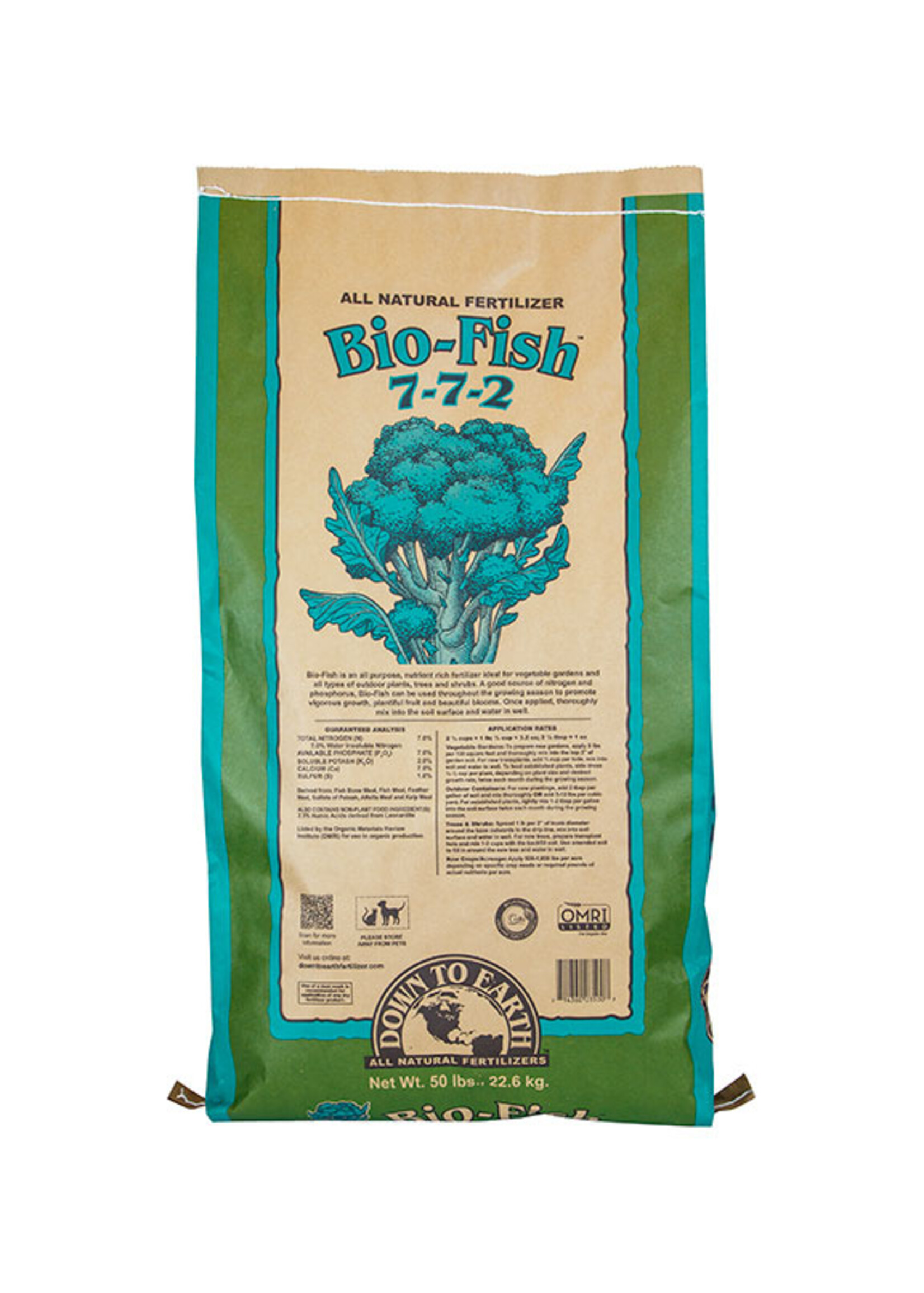 Down To Earth Down To Earth Bio-Fish 7-7-2 - 5 lb (6/Cs)
