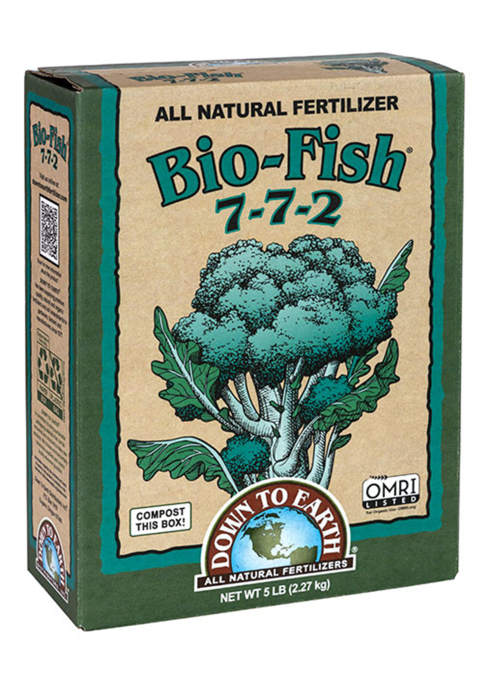Down To Earth Down To Earth Bio-Fish 7-7-2 - 5 lb (6/Cs)