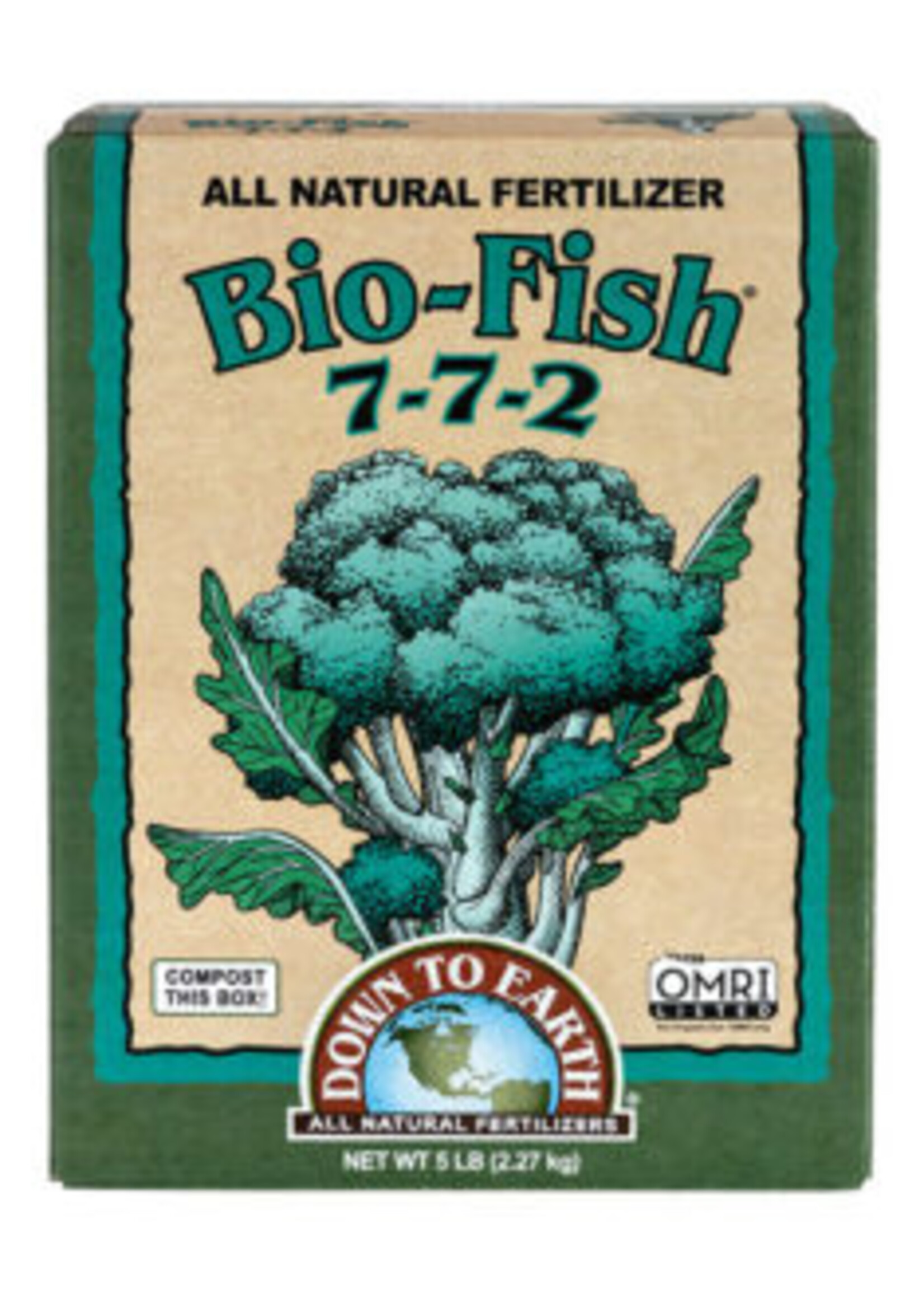 Down To Earth Down To Earth Bio-Fish 7-7-2 - 5 lb (6/Cs)