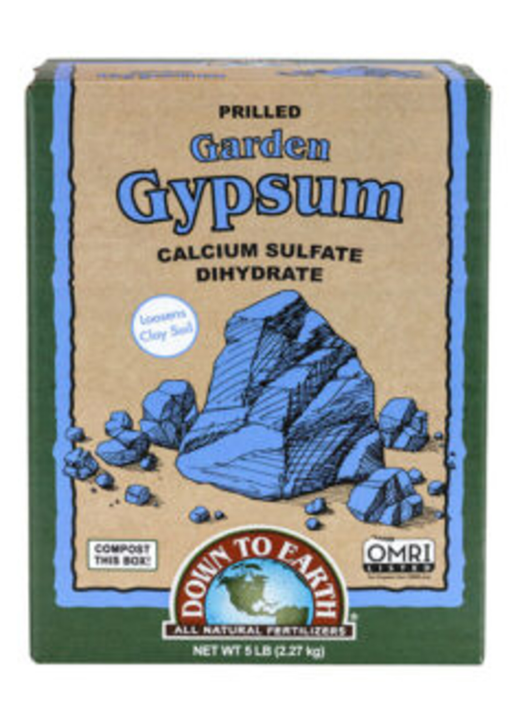Down To Earth Down to Earth Garden Gypsum 5LB
