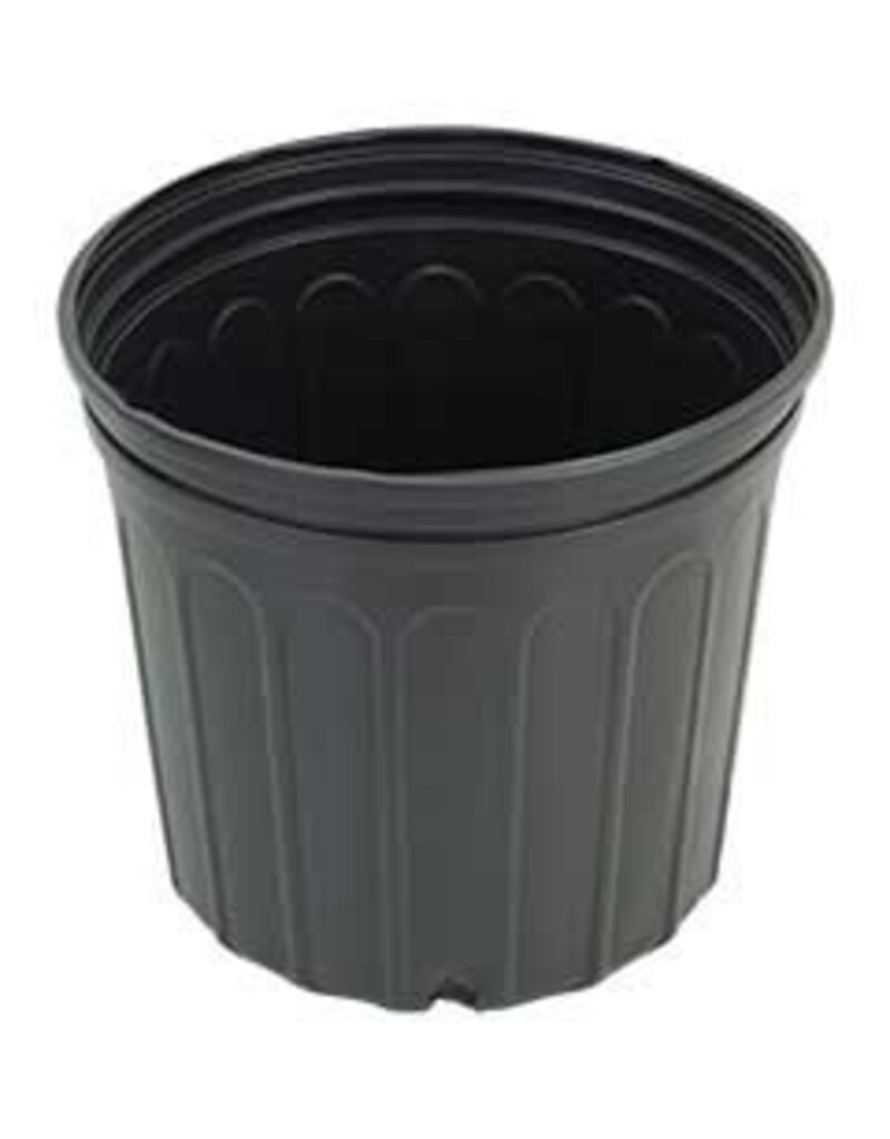 Nursery Supplies Inc Blow Molded Black Round Nursery Pot