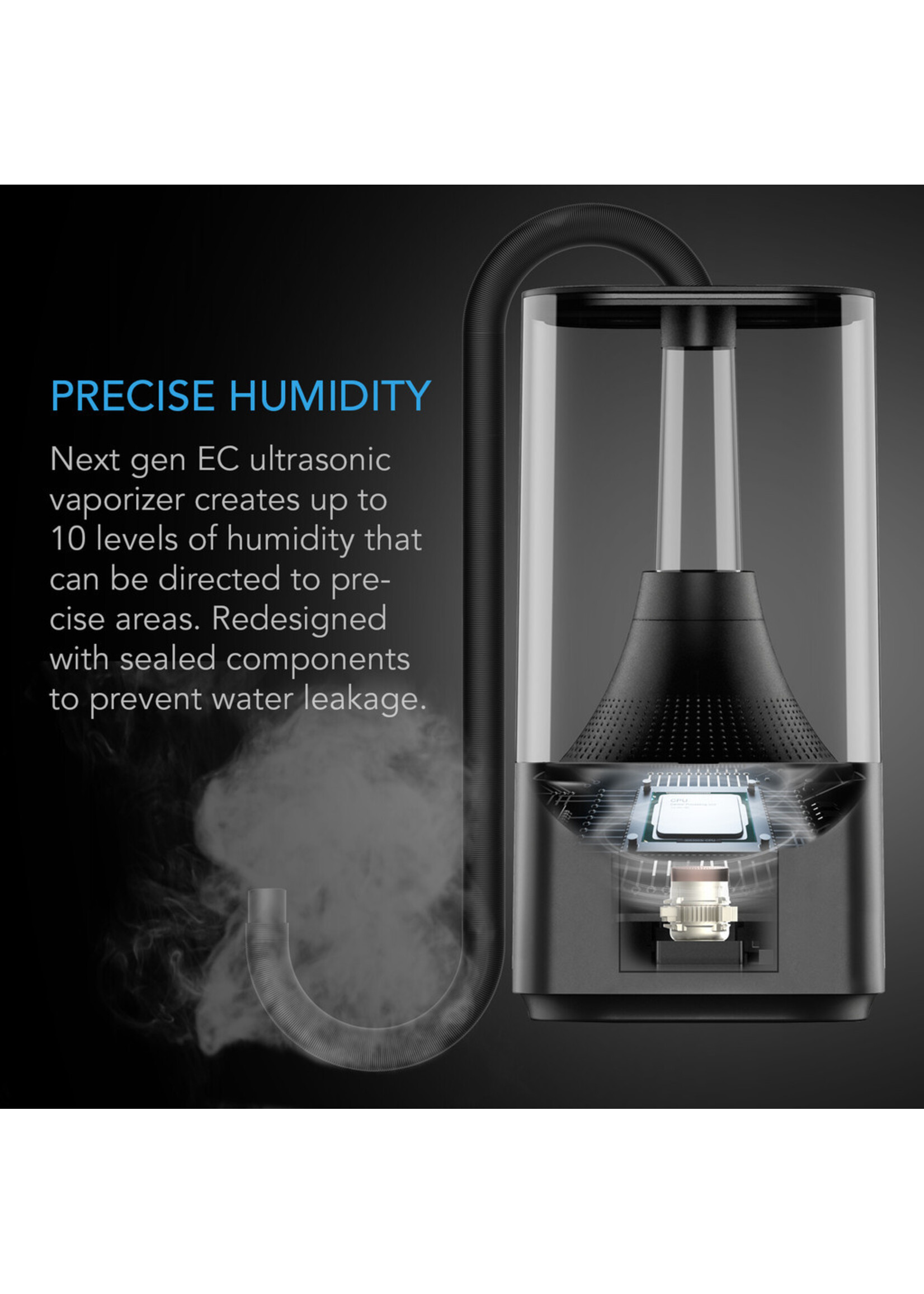 AC Infinity T3 Environmental Plant Humidifier - 4.5L - Smart Controls - Targeted Vaporizing