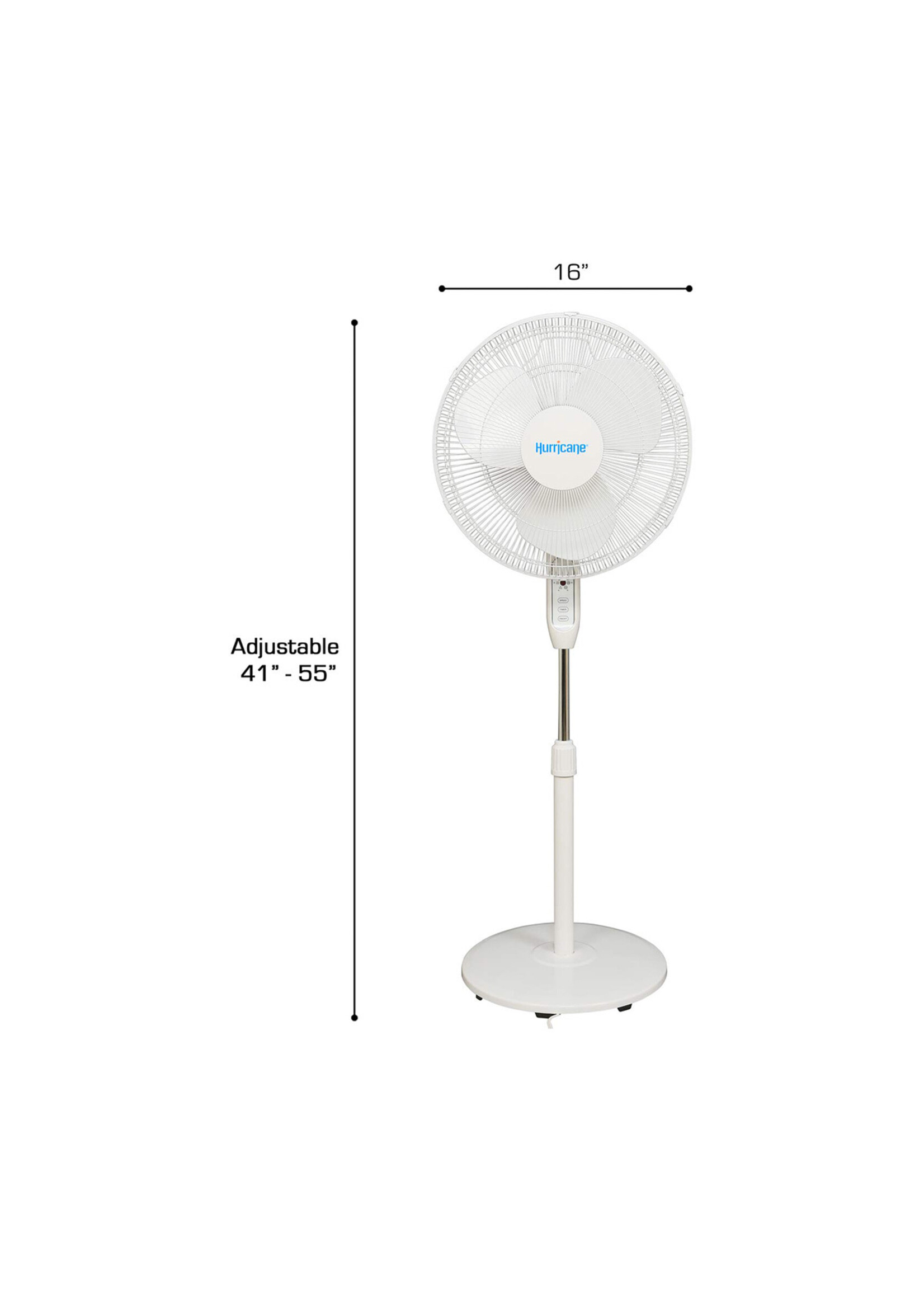 Hurricane Hurricane Supreme Oscillating Stand Fan 16''