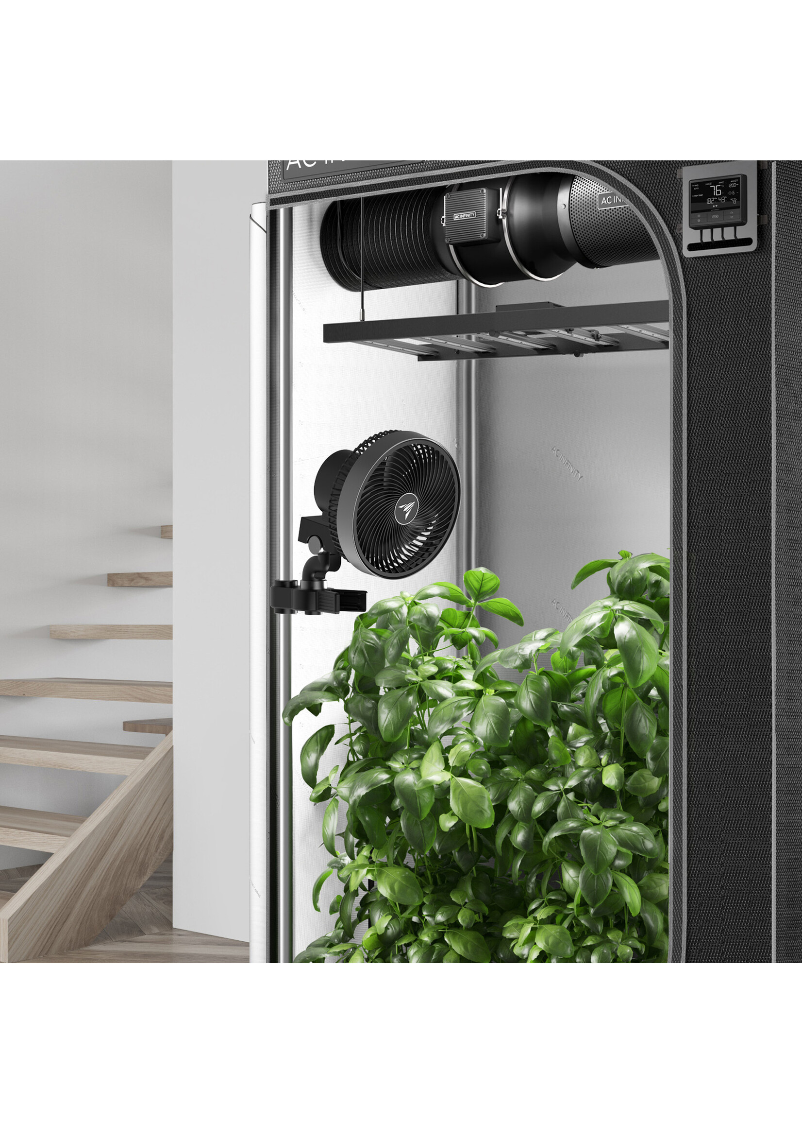 AC Infinity CLOUDRAY A6 GEN2, Grow Tent Clip Fan 6IN with 10 Speeds, EC-Motor, Manual Swivel