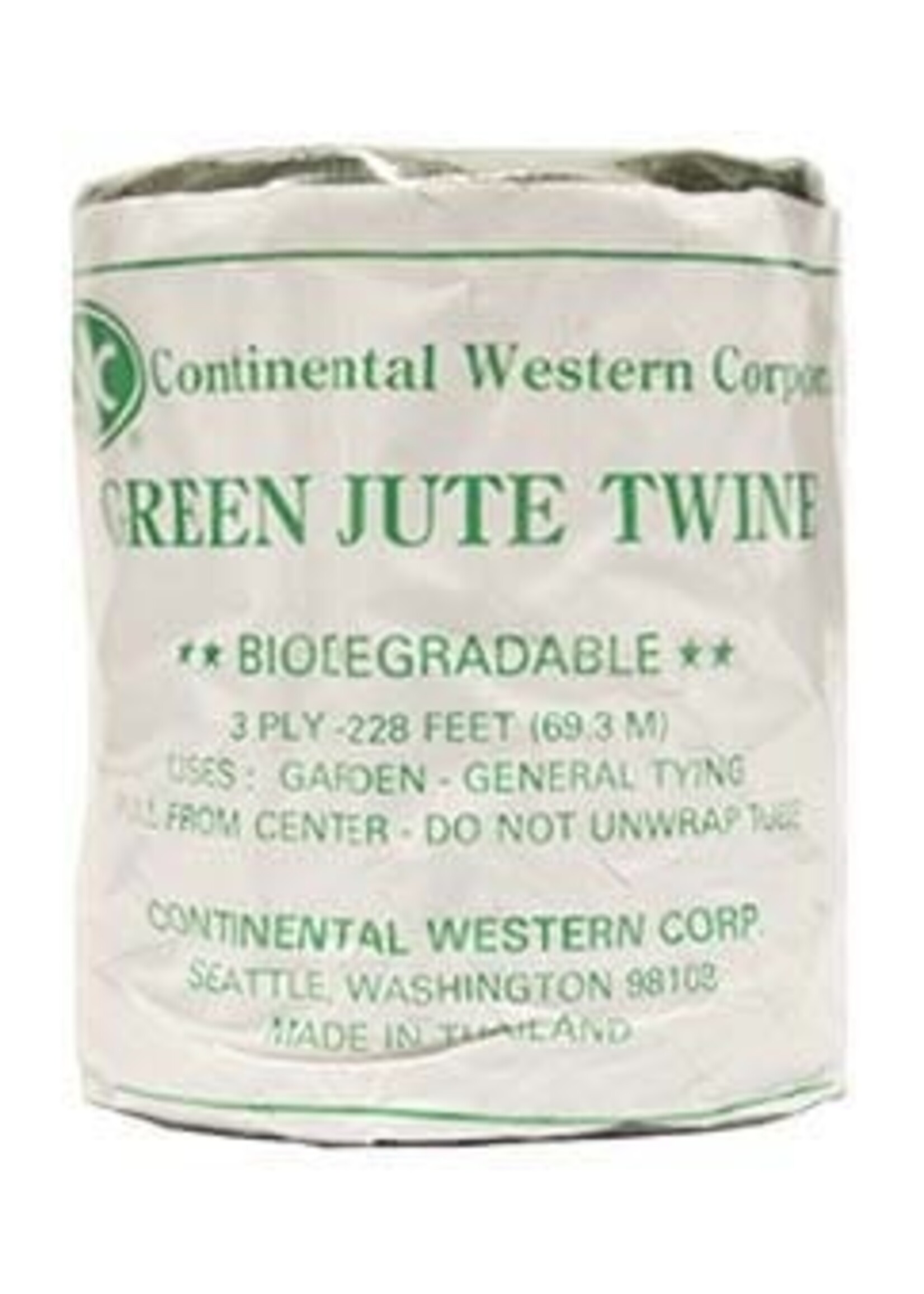 Bond Western Garden Twine 228ft Green Jute Biodegradable