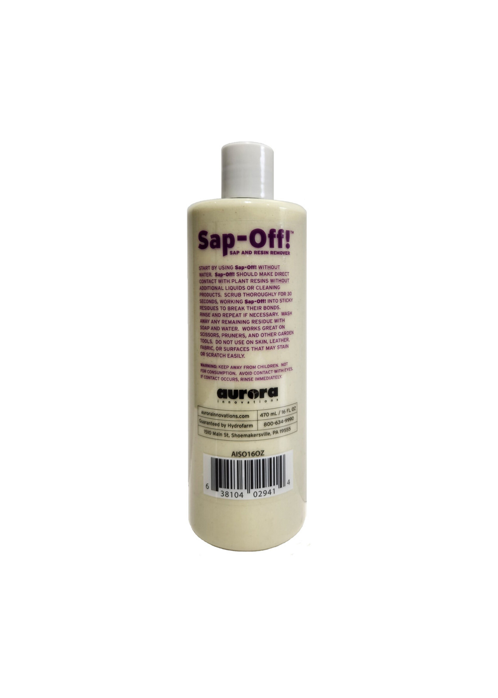 Aurora Innovations Aurora Innovations Sap Off Soap 16 OZ