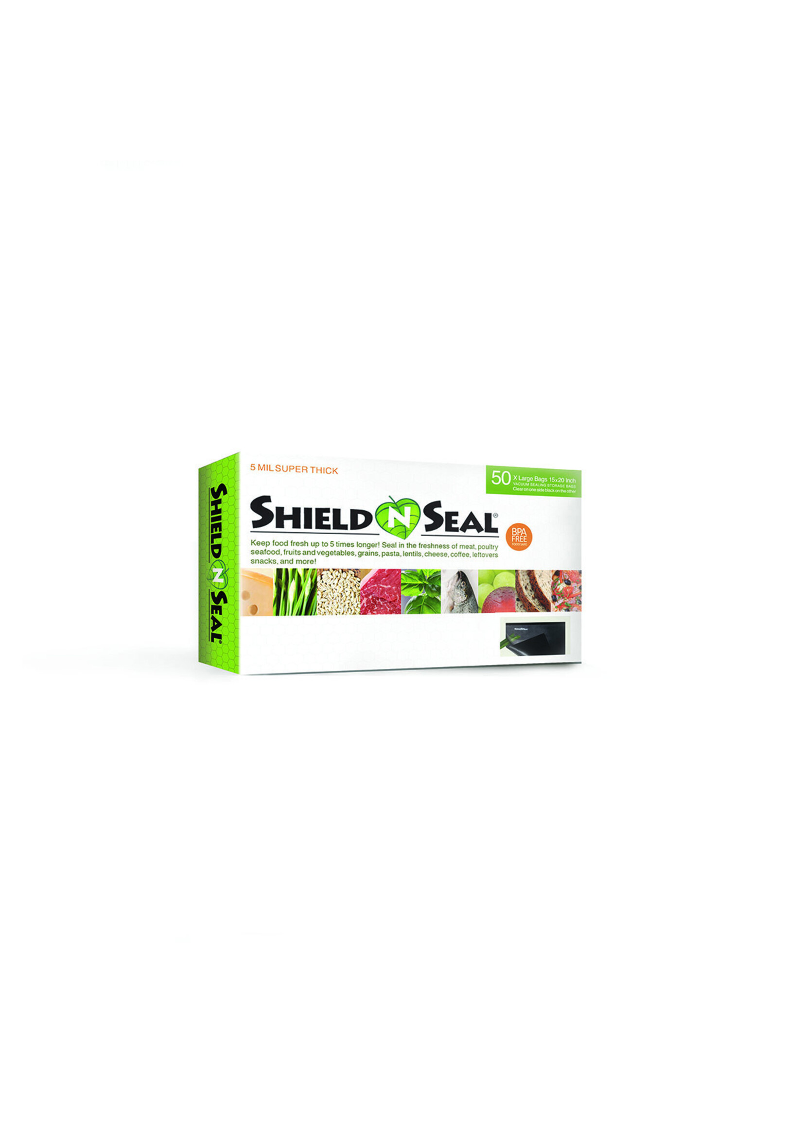 Shield N Seal Shield N Seal Vacuum Sealing Storage Bags 50 PACK