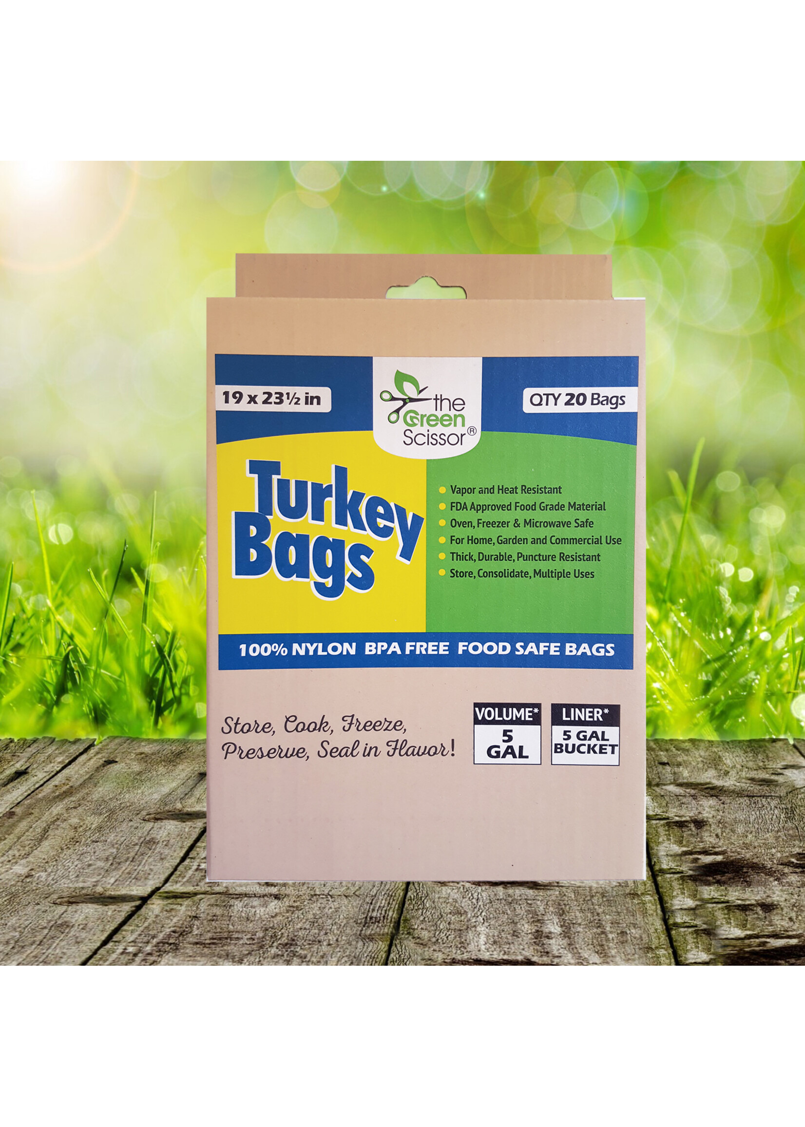 Green Scissor Green Scissor Turkey Bags 19IN x 23.5IN