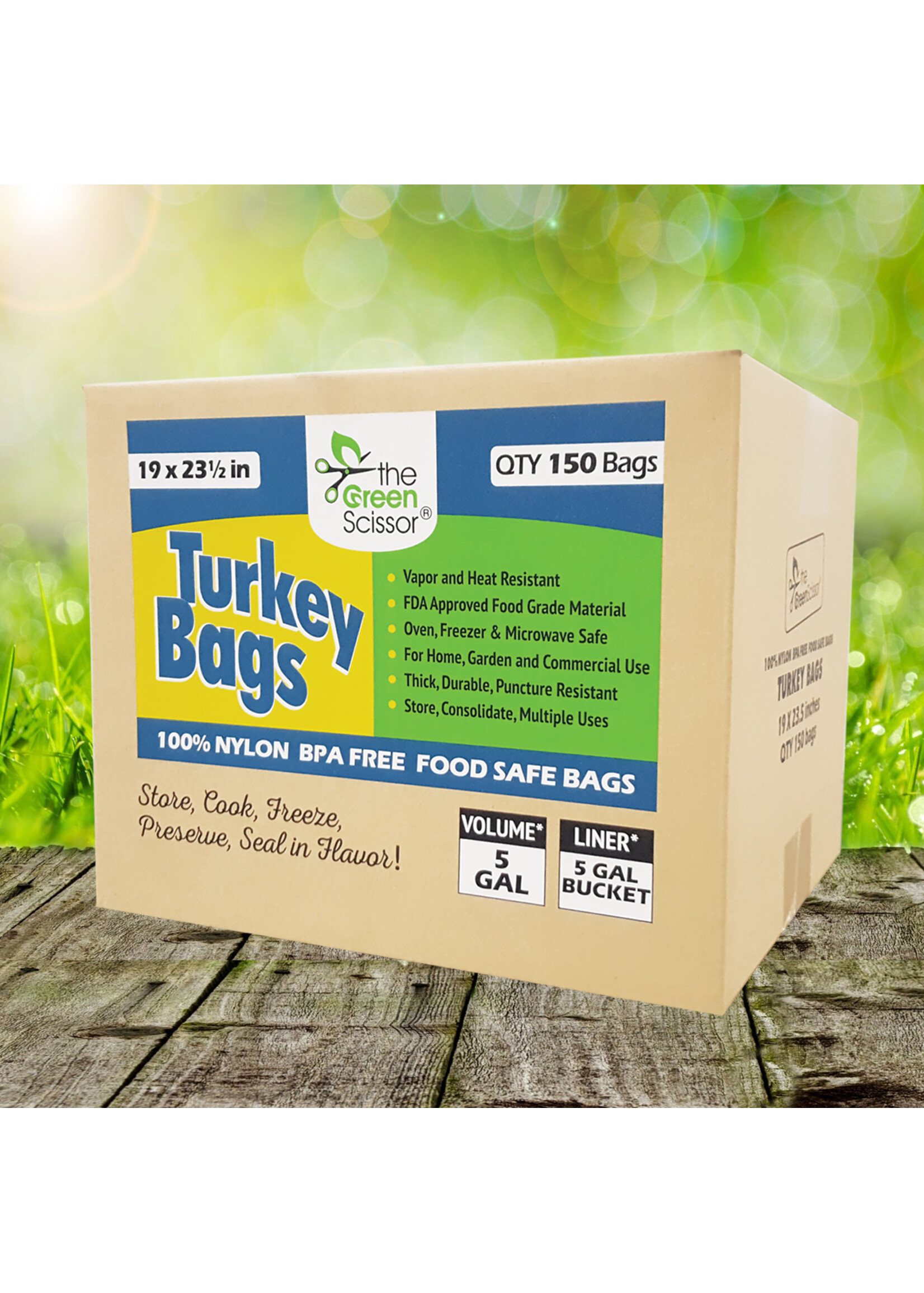 Green Scissor Green Scissor Turkey Bags 19IN x 23.5IN