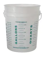 Argee Corp Calibrated Gold Series Measuring Bucket 5 Gallon