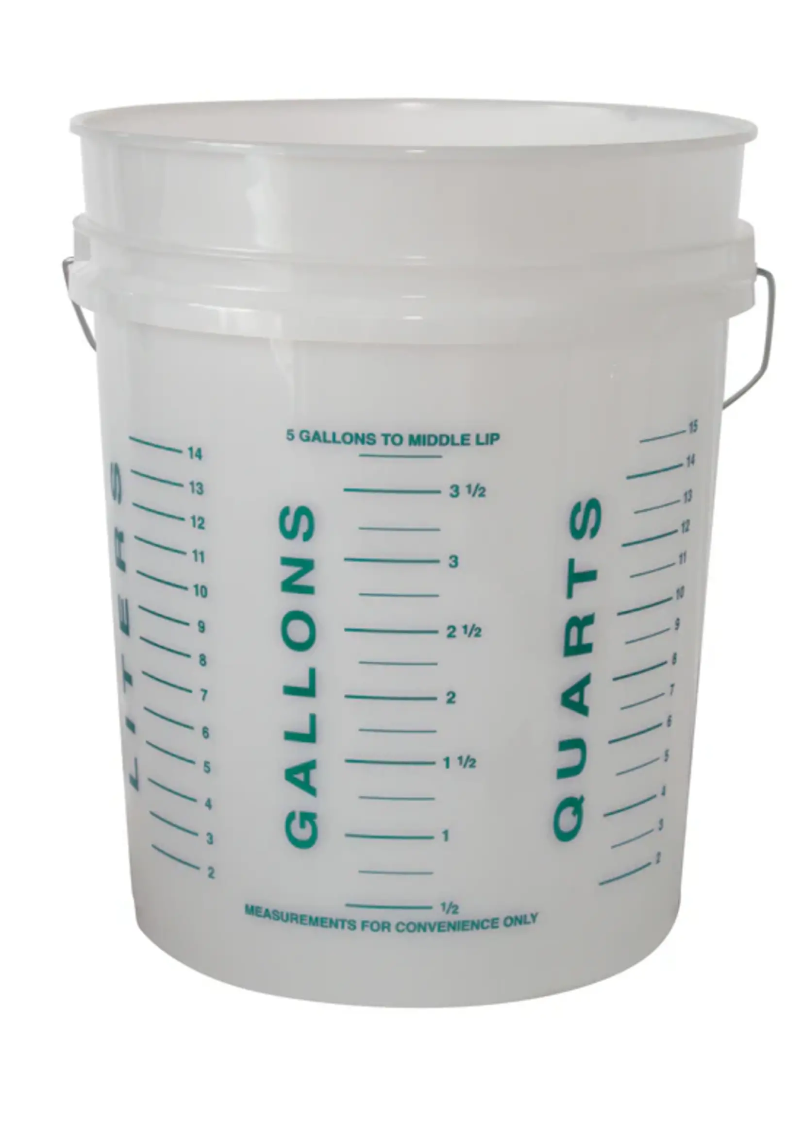 Argee Corp Calibrated Gold Series Measuring Bucket 5 Gallon