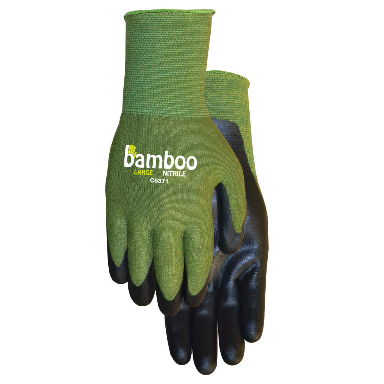 Bamboo Glove Nitrile Coated PAIR - RASA Garden Supply Company