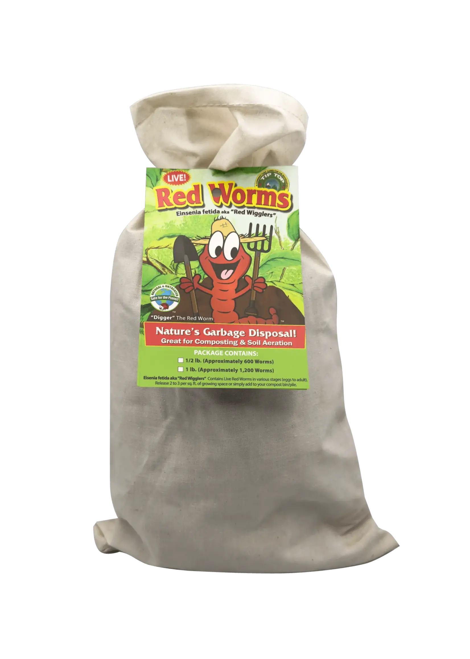 Tip Top Bio-Control BULK Composting Red "Wiggler" Worms