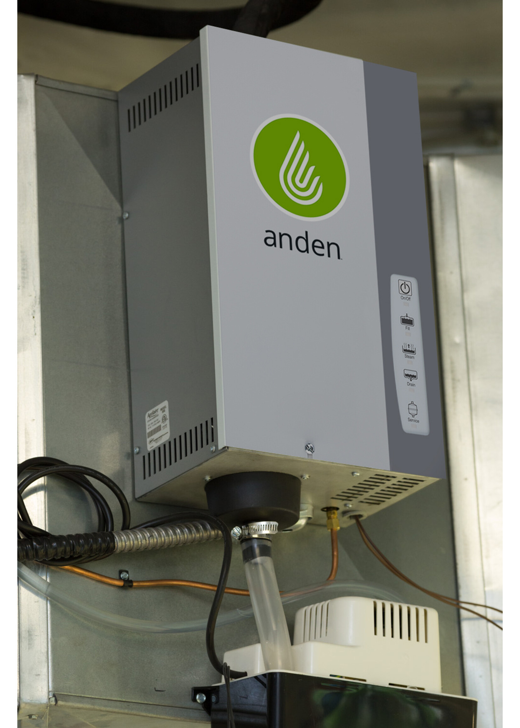 Anden Anden AS35FP Steam Humidifier - 277 Pints Per Day with Fan and Humidistat