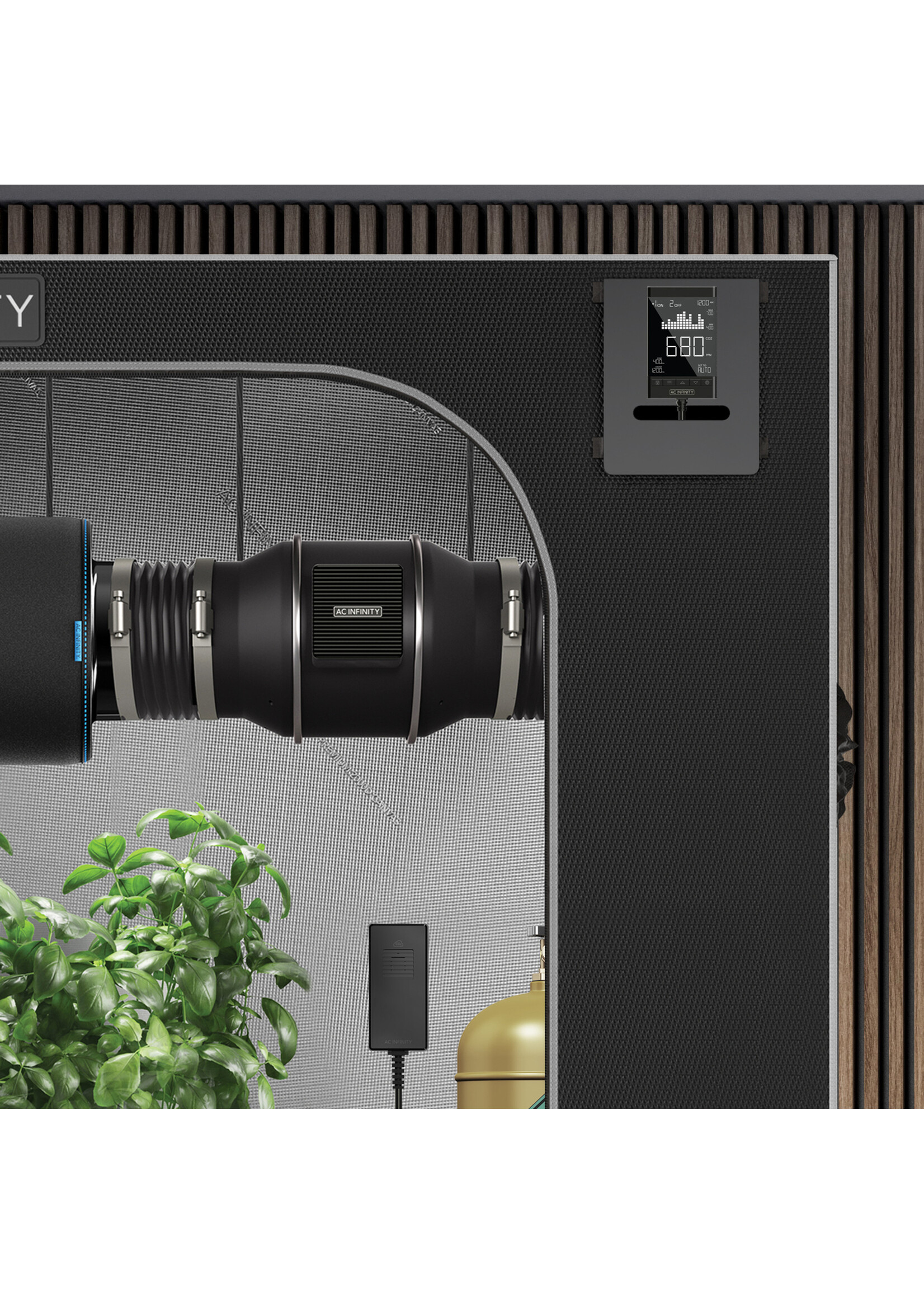 AC Infinity AC Infinity Smart Outlet CO2 Monitor Controller for CO2 Regulators and Inline Fans