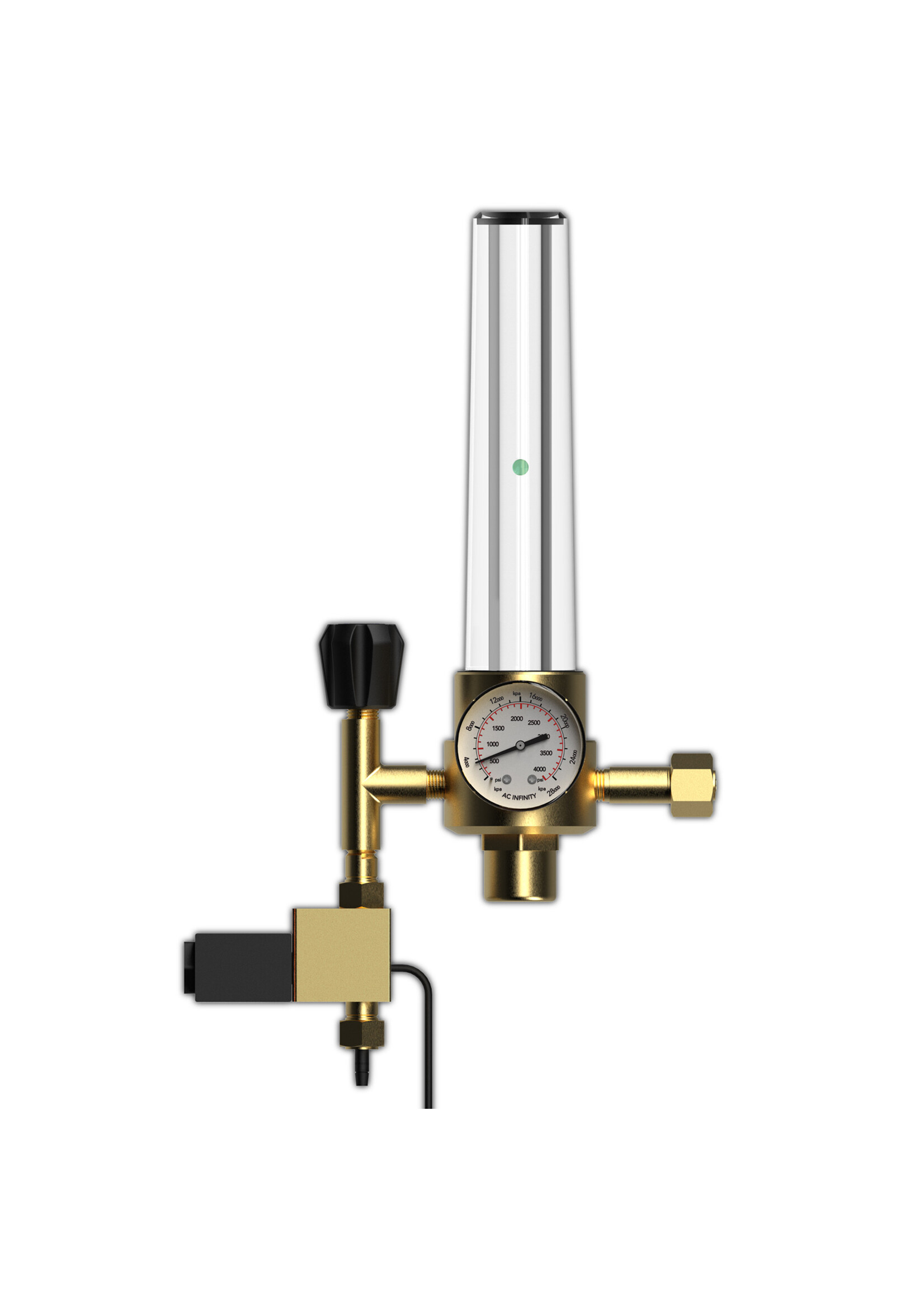 AC Infinity AC Infinity CO2 Regulator Carbon Dioxide Monitor with Solenoid Valve and Gas Flow Meter