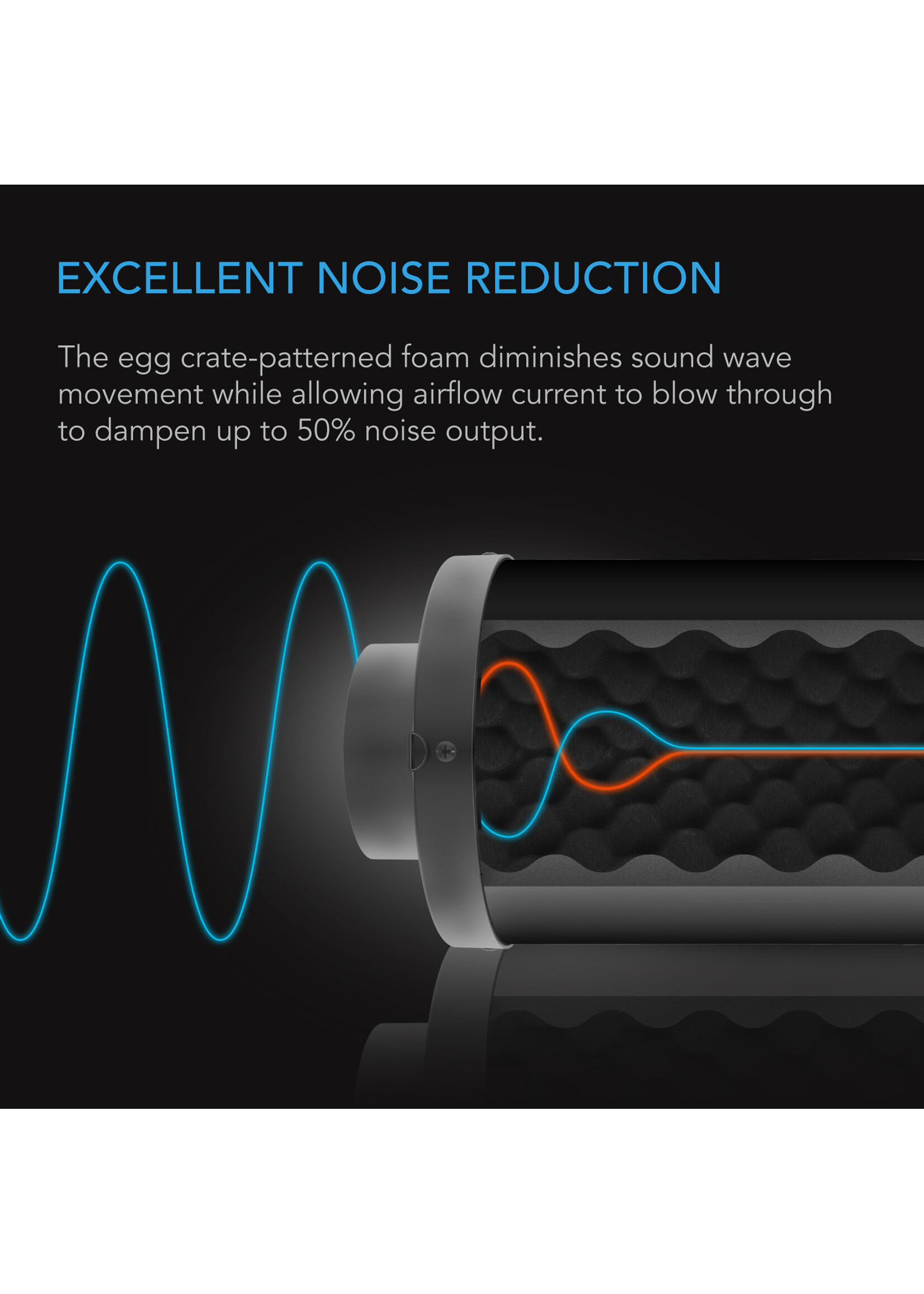 AC Infinity Inline Duct Fan Silencer