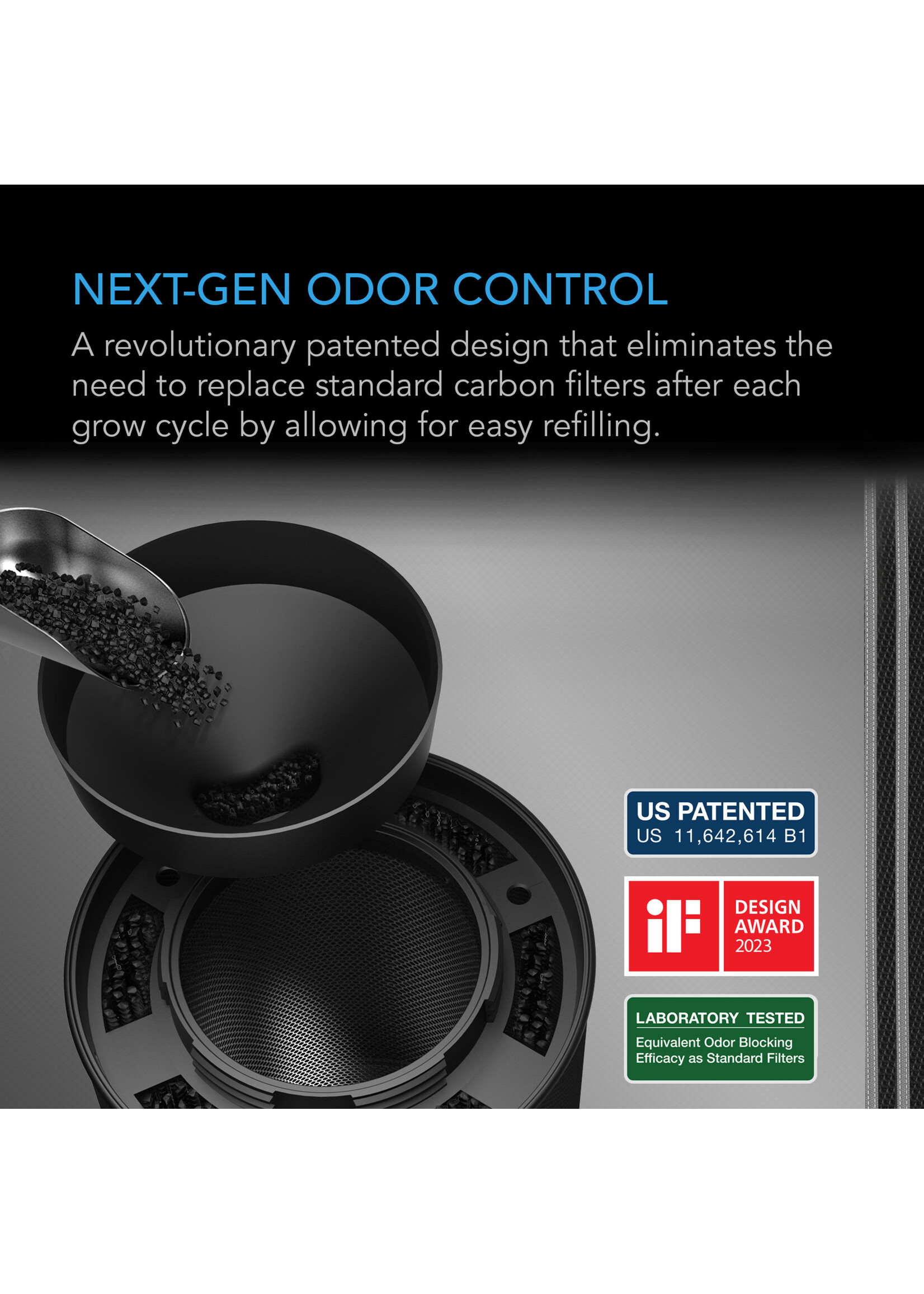 AC Infinity AC Infinity REFILLABLE Carbon Filter