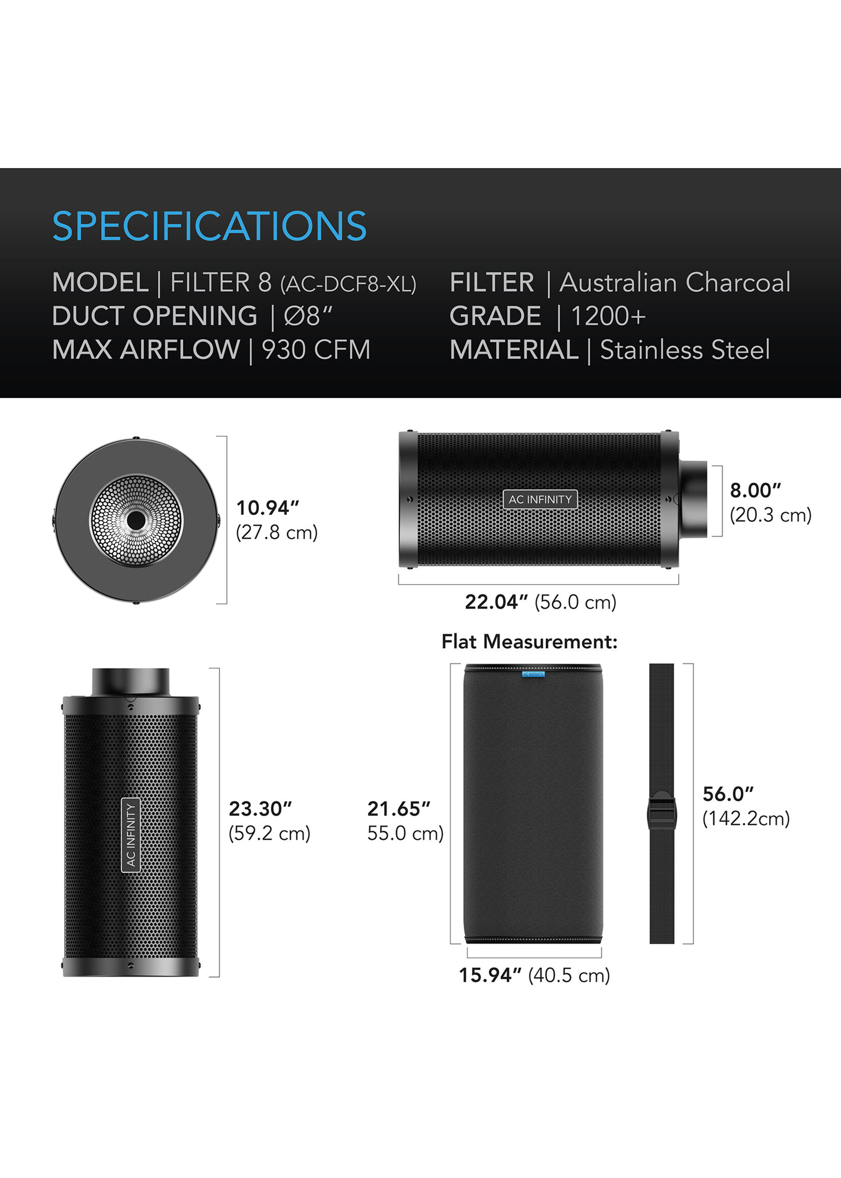 AC Infinity Carbon Filter