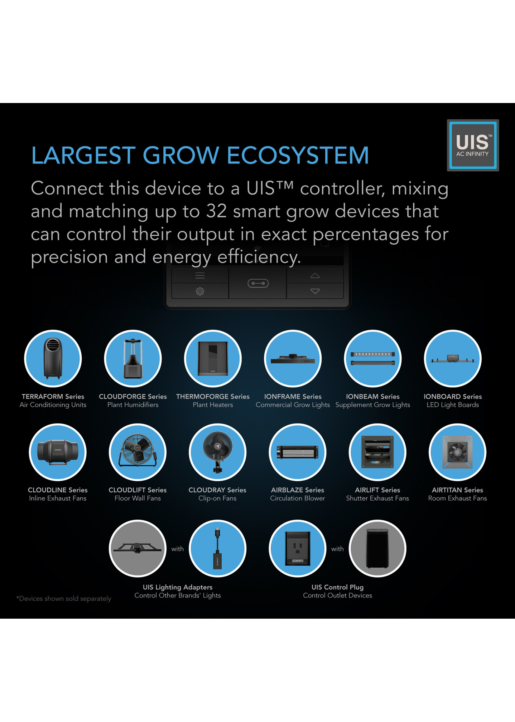 AC Infinity AC Infinity CLOUDLINE Quiet Inline Duct Fan Systems with Speed Controller