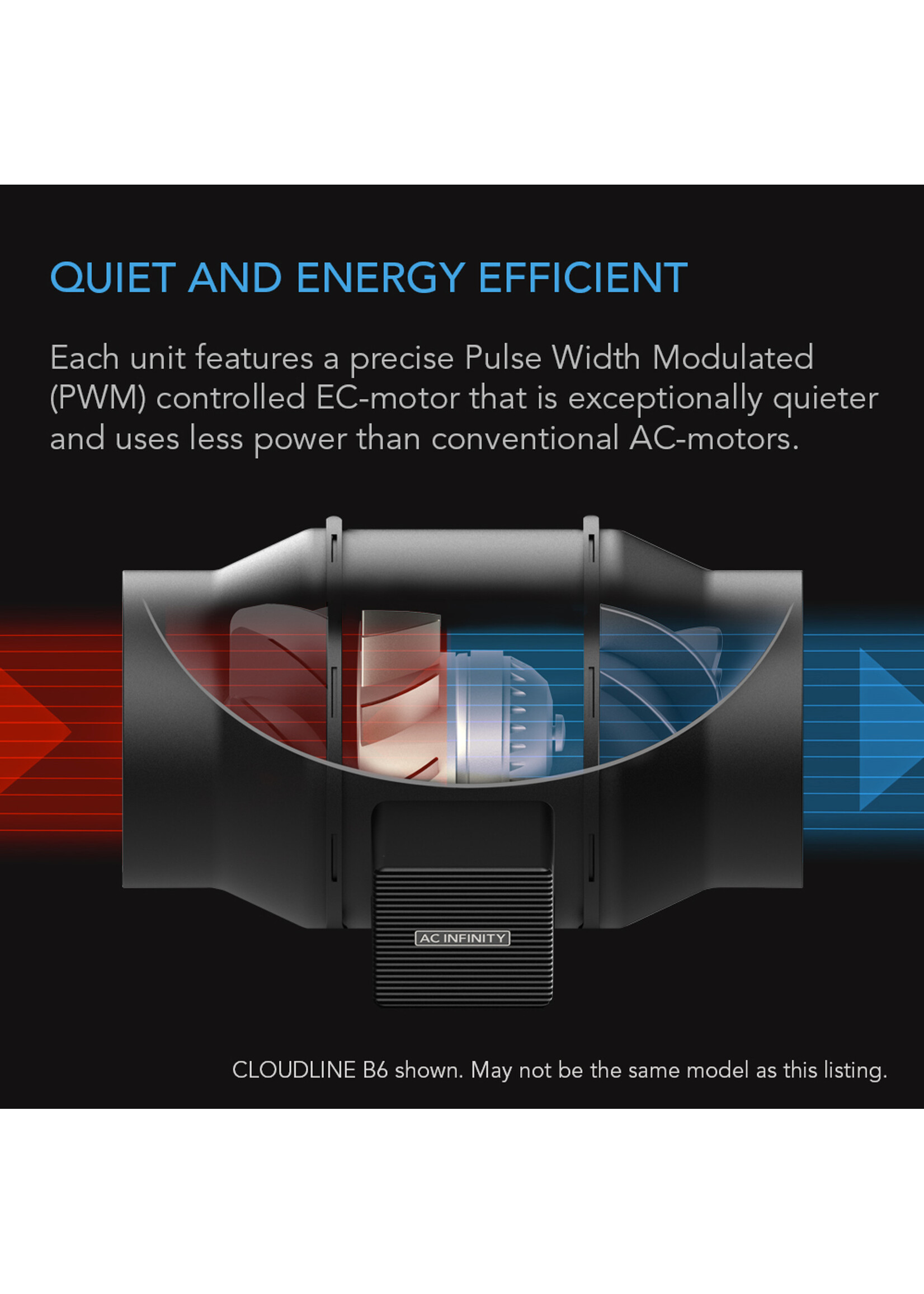 AC Infinity CLOUDLINE Quiet Inline Duct Fan Systems with Speed Controller