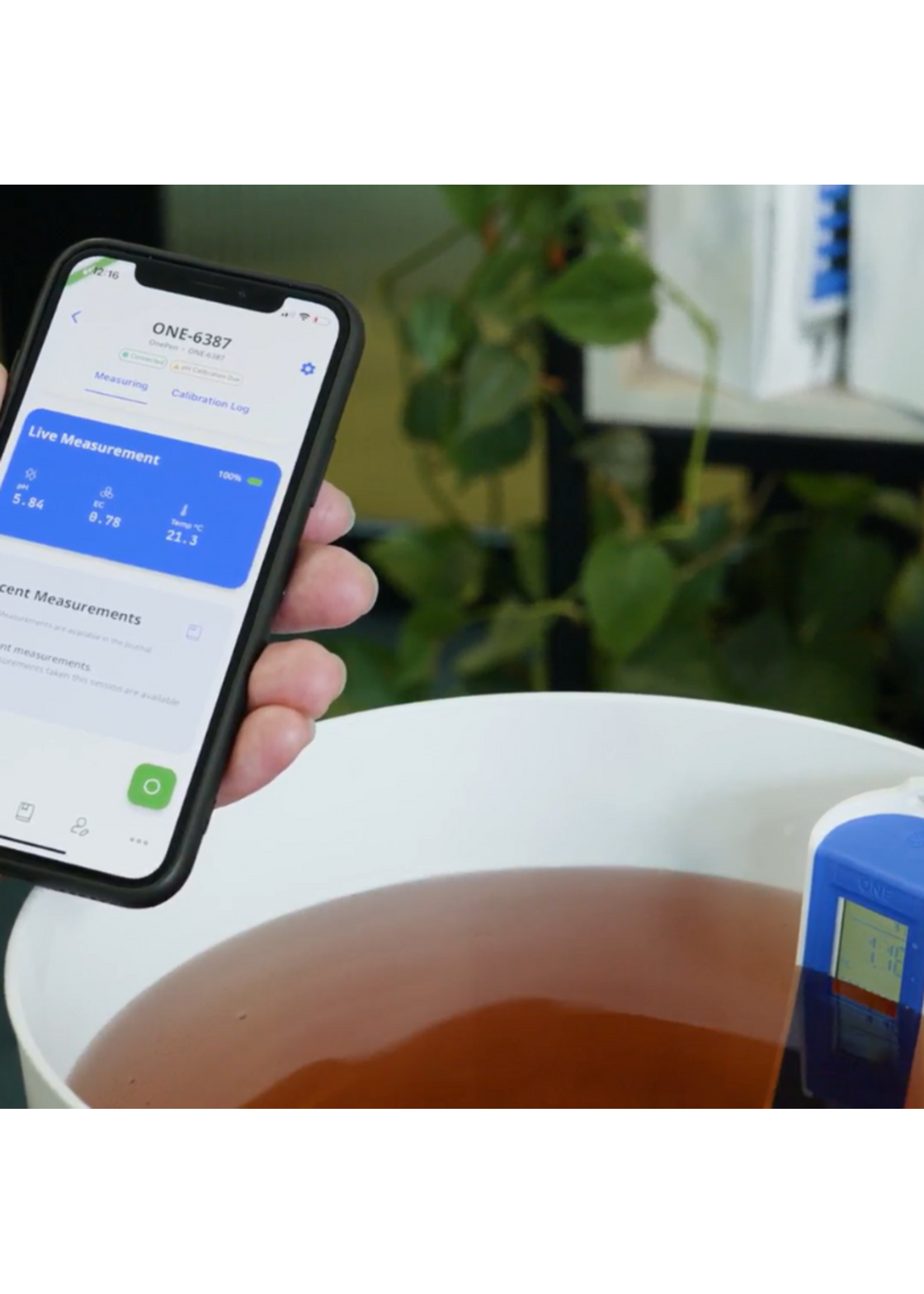 BlueLab Bluelab OnePen 3-in-1 pH EC Temp Pen with Replaceable Probe