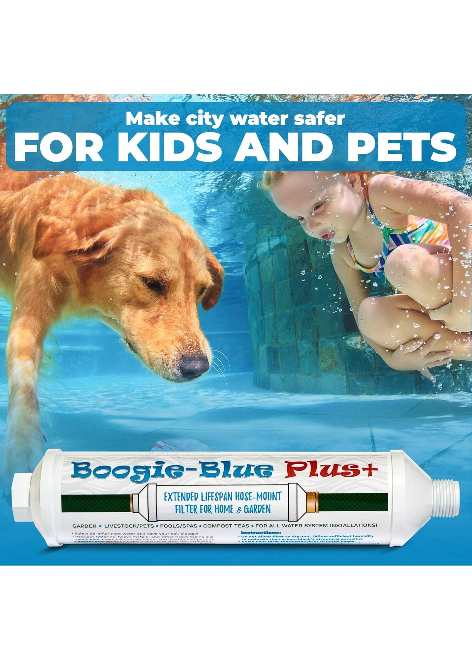 Boogie Brew Boogie Blue Plus Garden Hose Dechlorination Filter