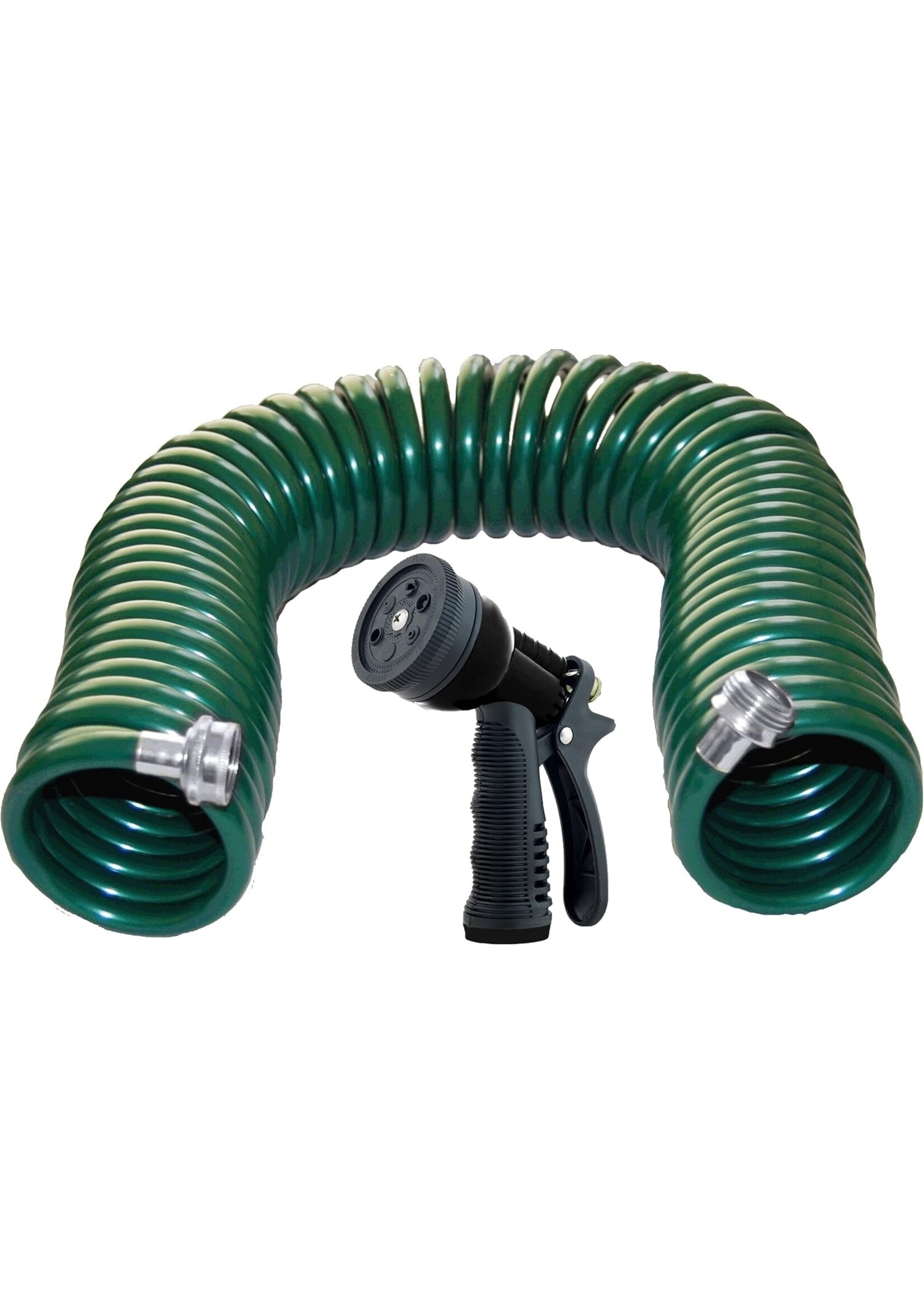 Plastair Plastair Springhose Coiled Hose 50FT with Nozzle