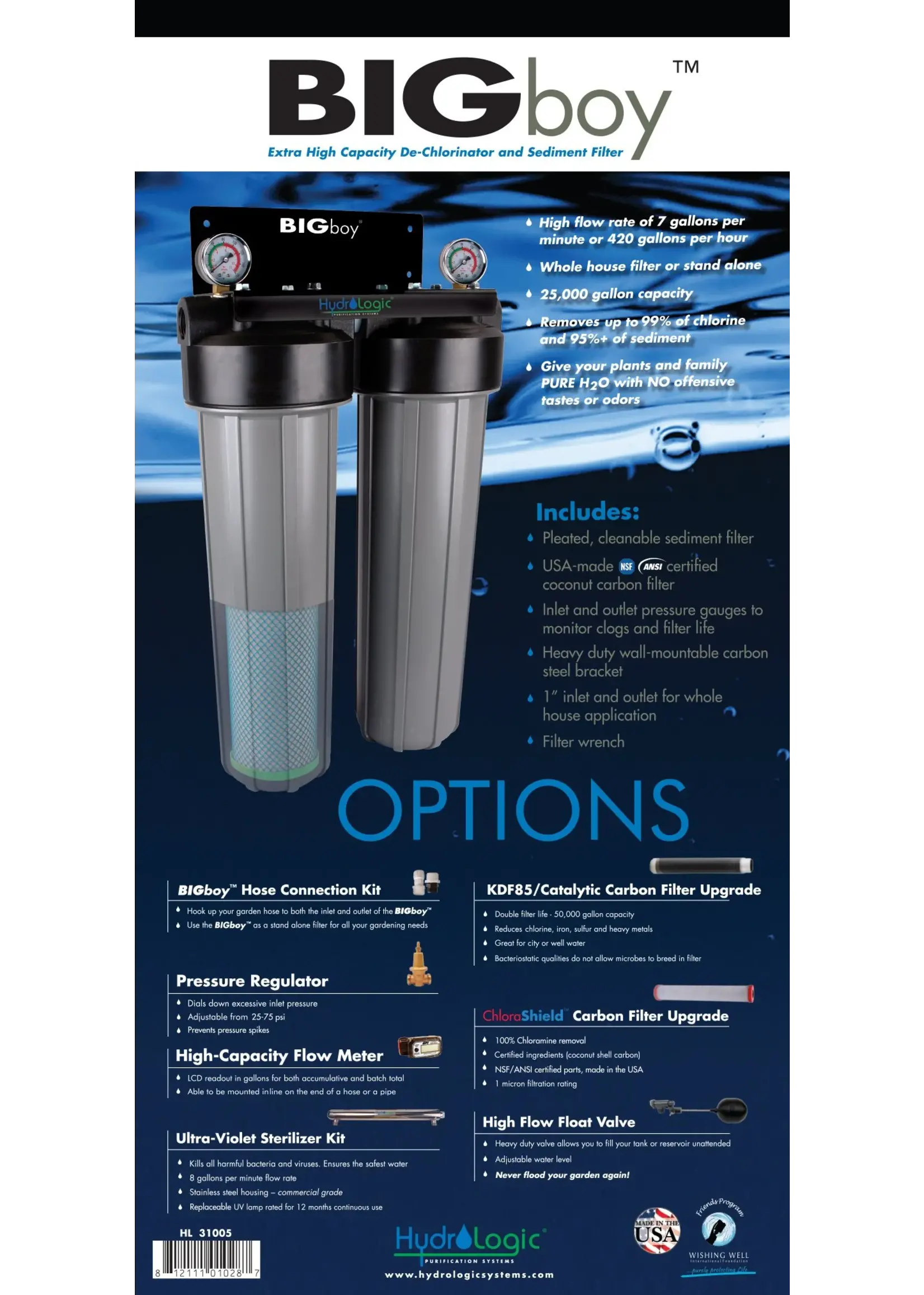 Hydro-Logic Hydro-logic Big Boy Dechlorination Filter