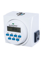 Autopilot Autopilot Dual Outlet 7-Day Digital ProgramTimer