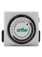 Grow1 Dual Outlet Mechanical Analog Timer 120V