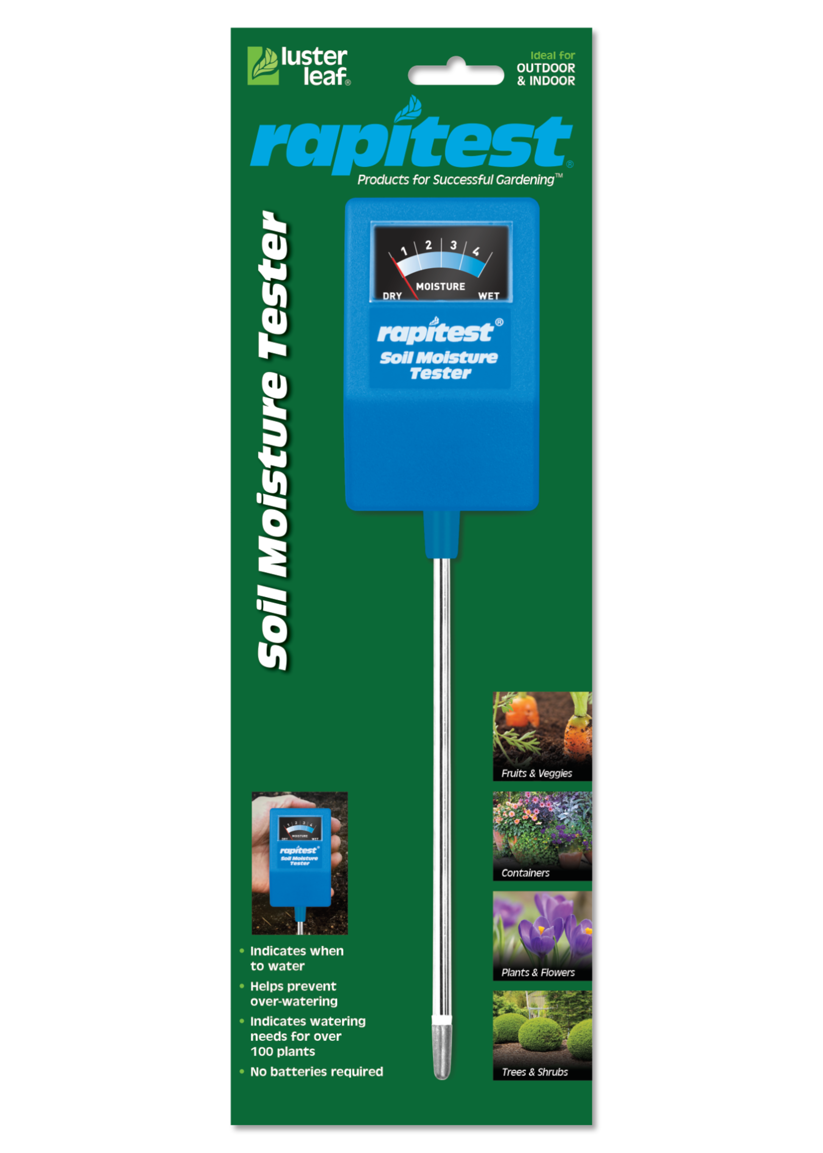 Luster Leaf Luster Leaf Soil Moisture Tester Blue