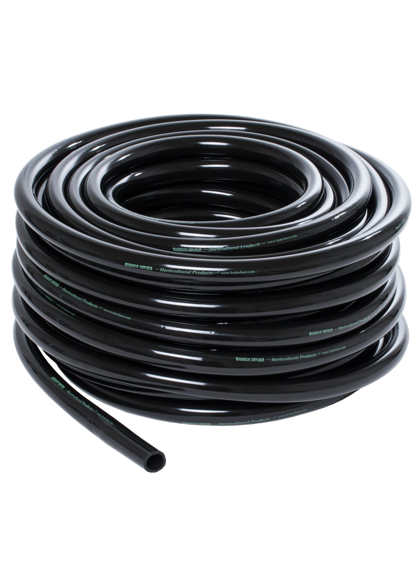 Hydrofarm Soft Black Vinyl Tubing for Irrigation Drainage