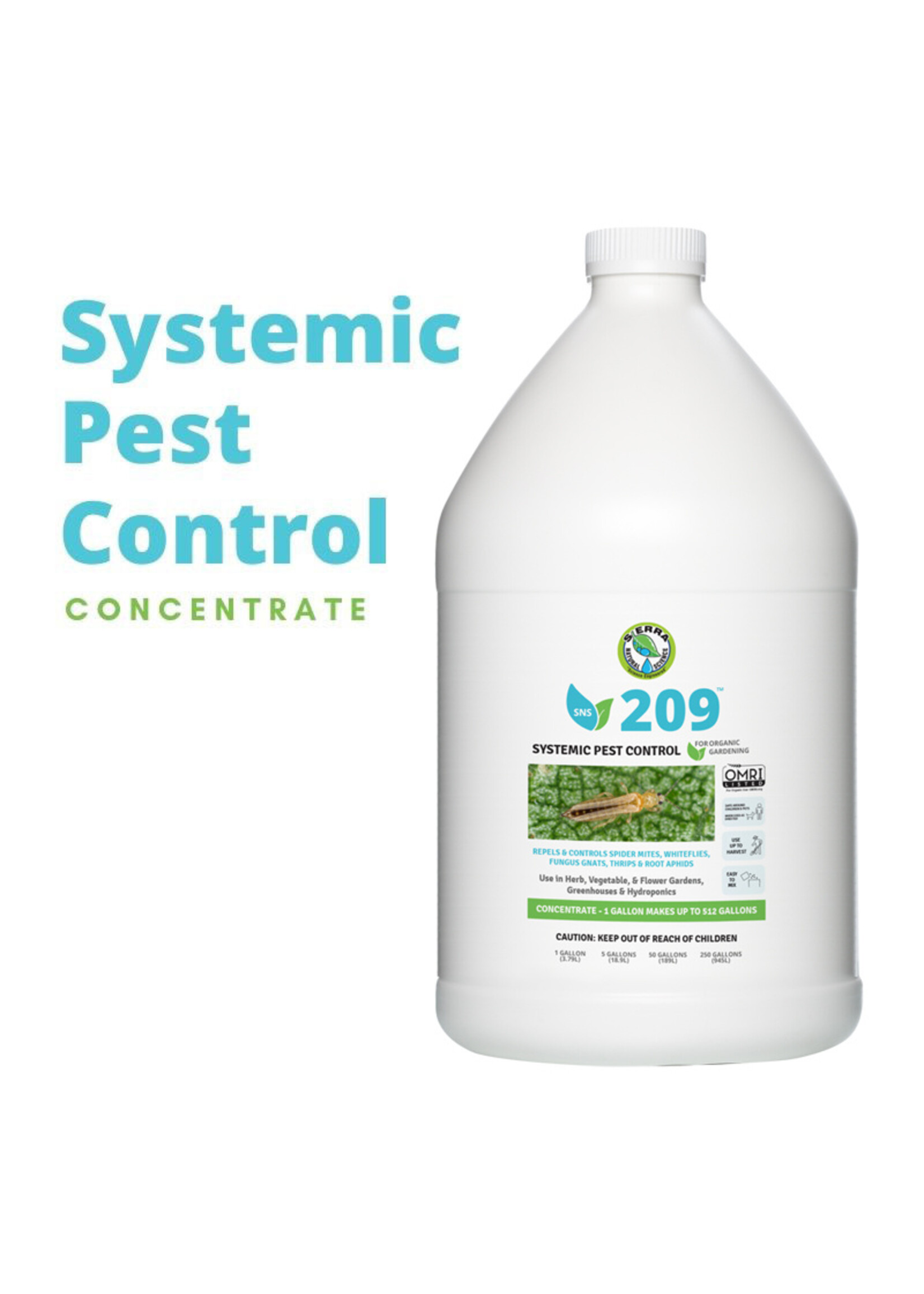 Sierra Natural Science SNS 209 Systemic Pest Control Concentrate