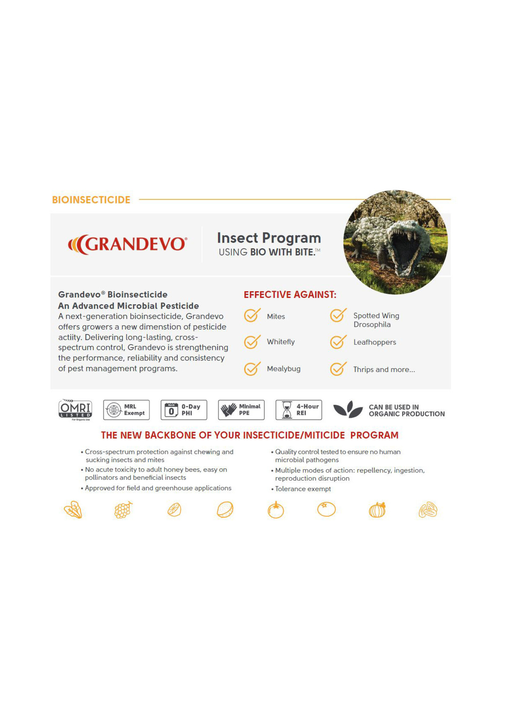 Marrone Bio Innovations Grandevo CG Bioinsecticide