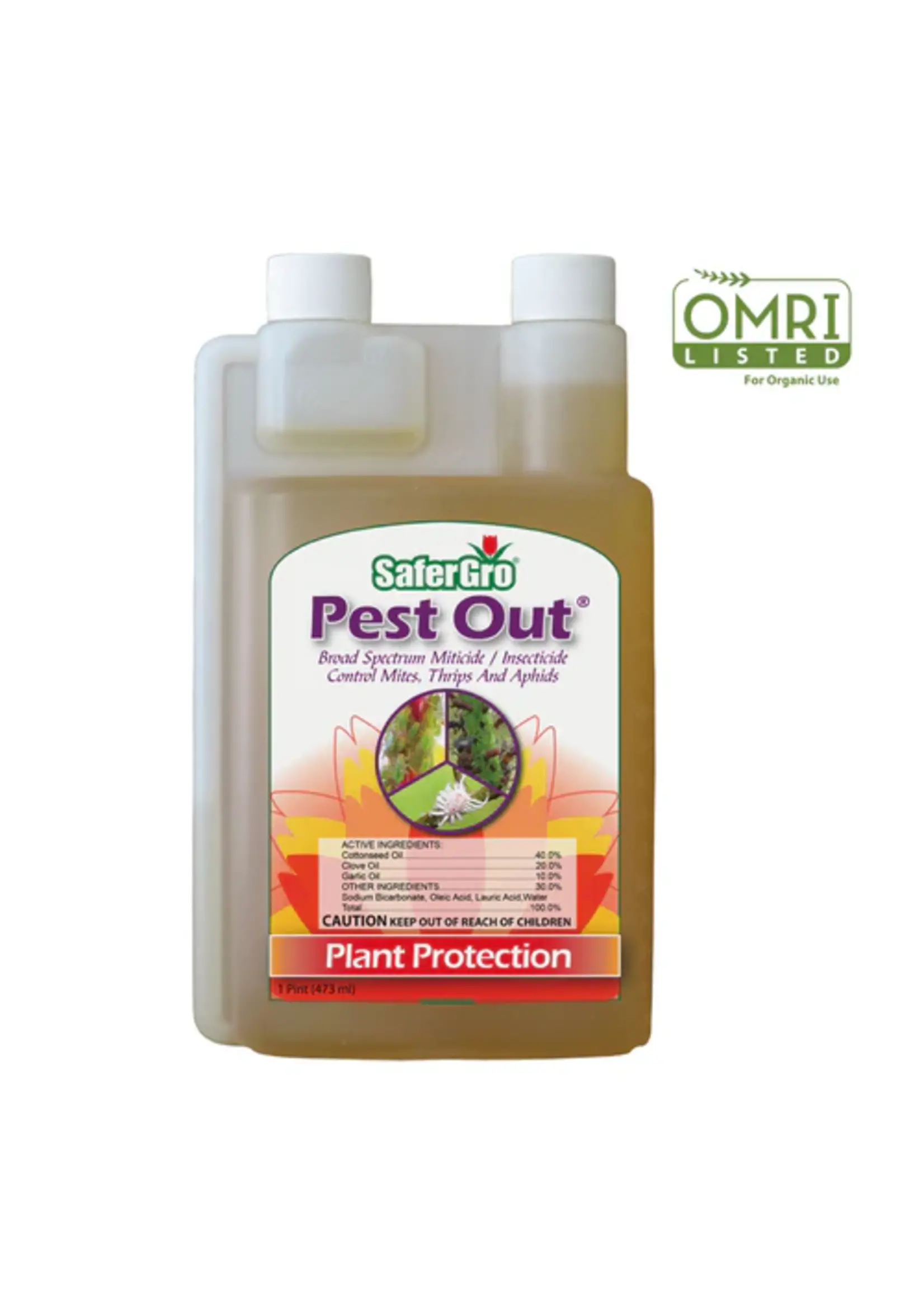 SaferGro Safergro Pest Out Pint Natural Insecticide Miticide