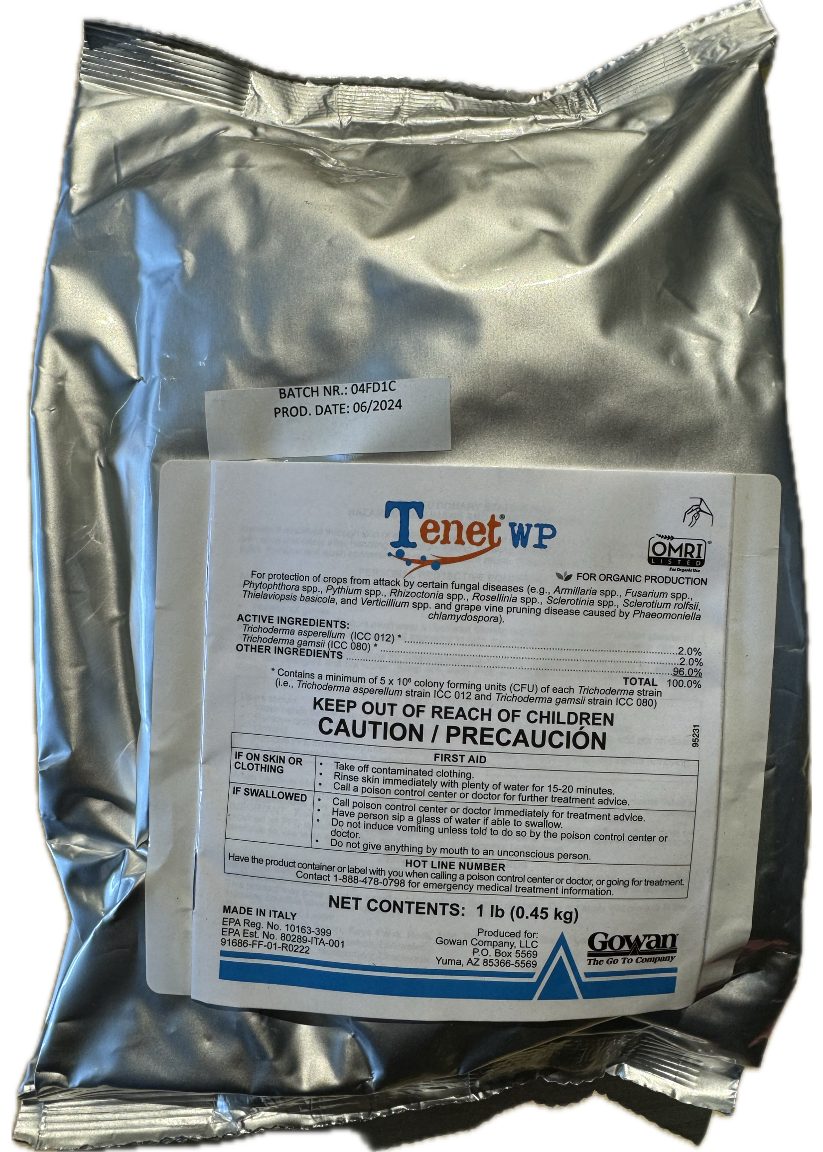 Isagro USA Tenet WP Biofungicide 16oz