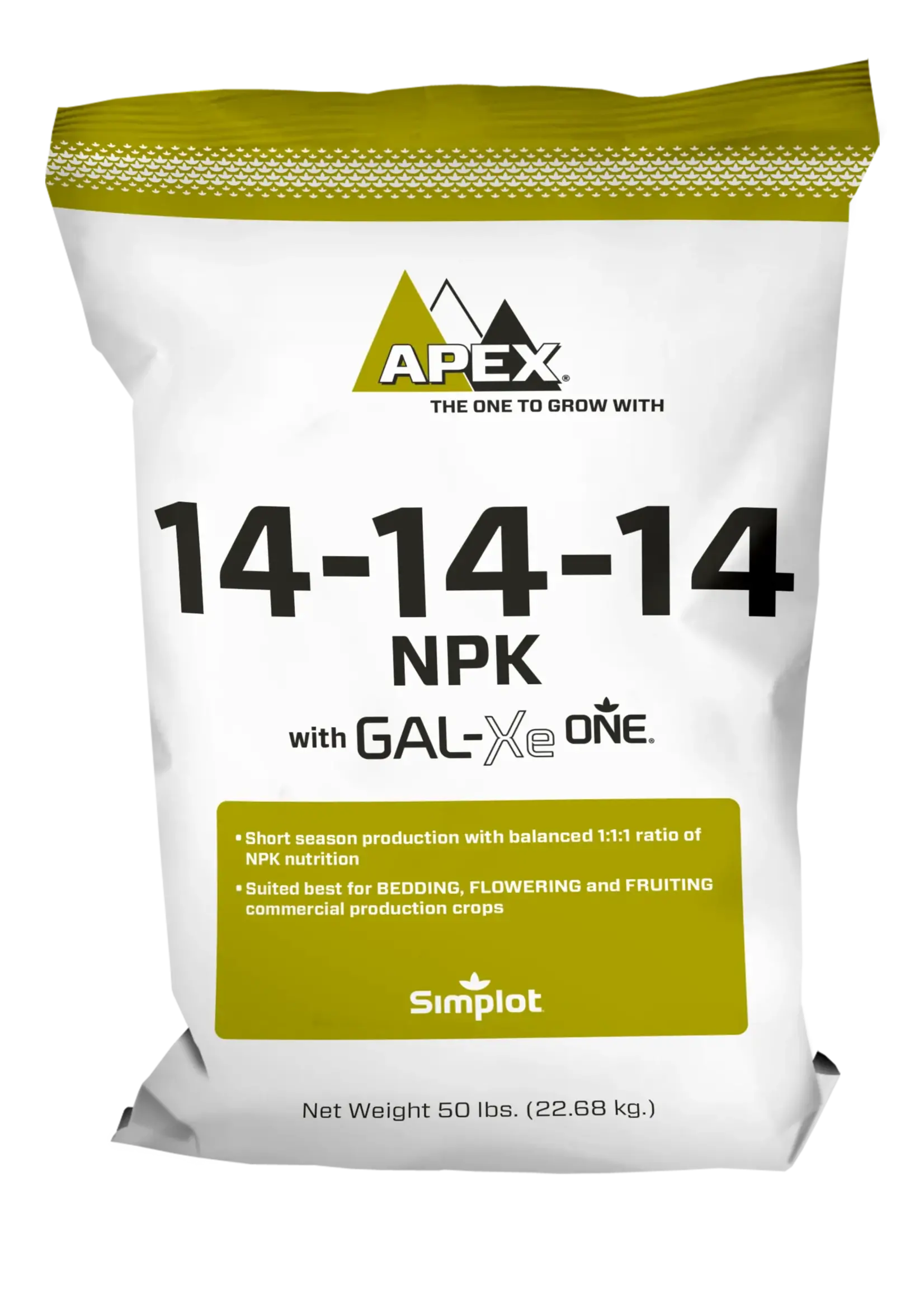 Simplot Apex Slow Release 14-14-14 Fertilizer 50LB