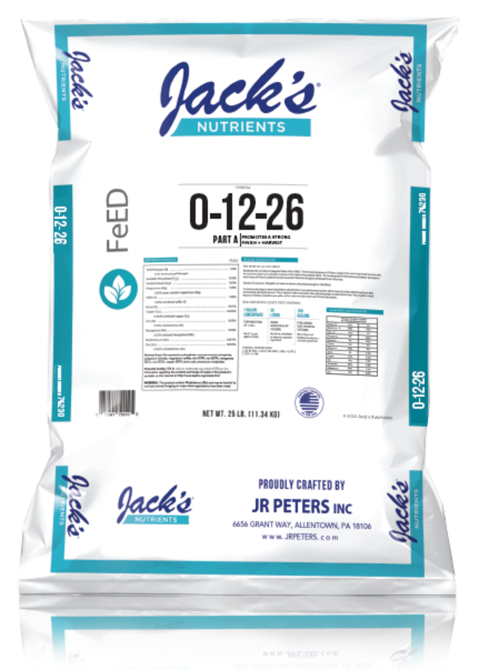 Jack's Nutrients Jack's Nutrients Part A FINISH 0-12-26 25LB