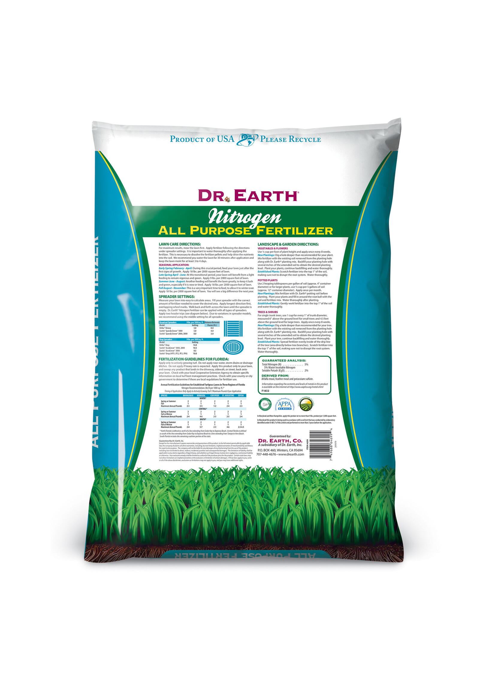 Dr. Earth Dr Earth Nitrogen All Purpose Fertilizer 18LB