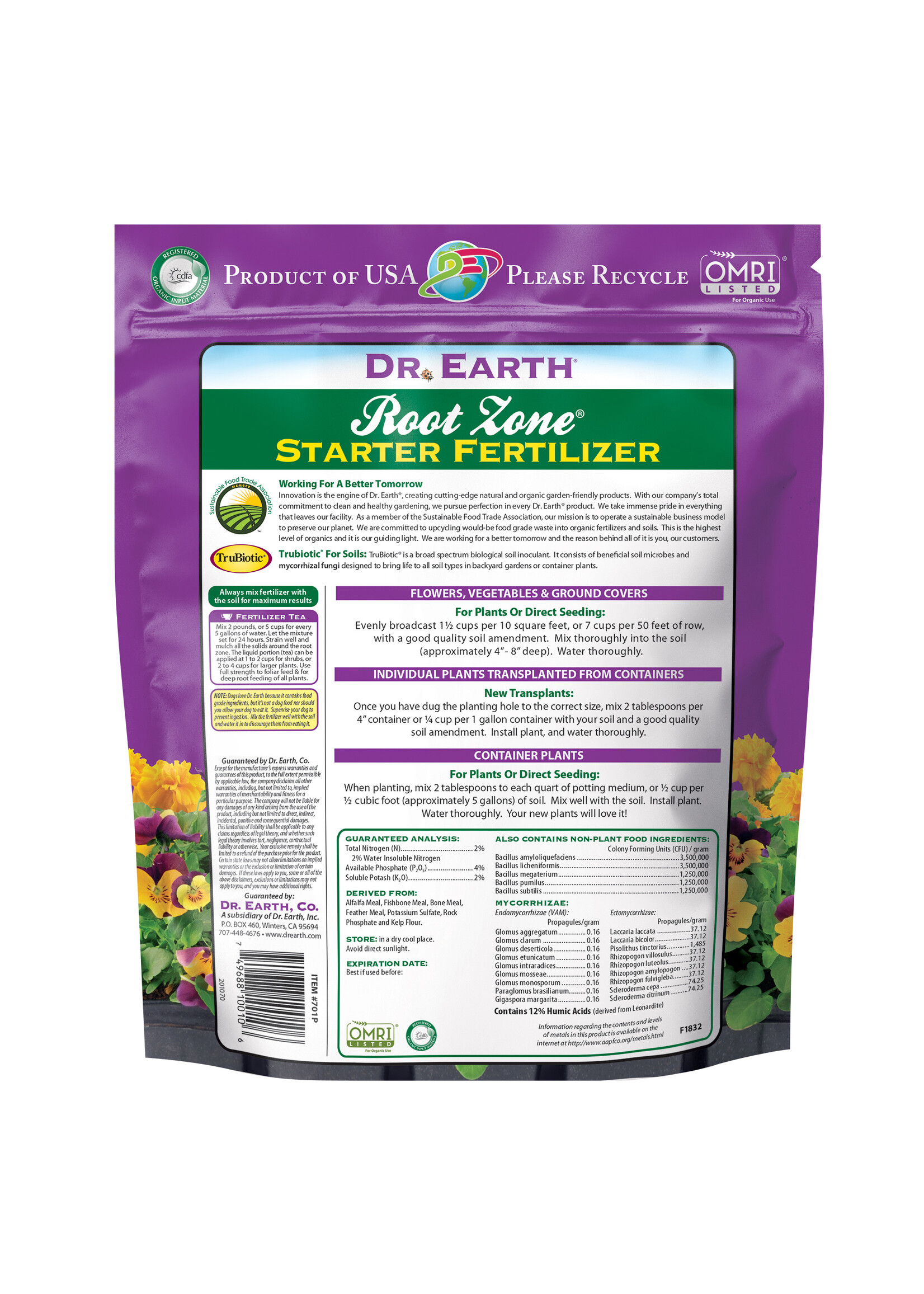 Dr. Earth Dr Earth Root Zone Starter Fertilizer - 4LB